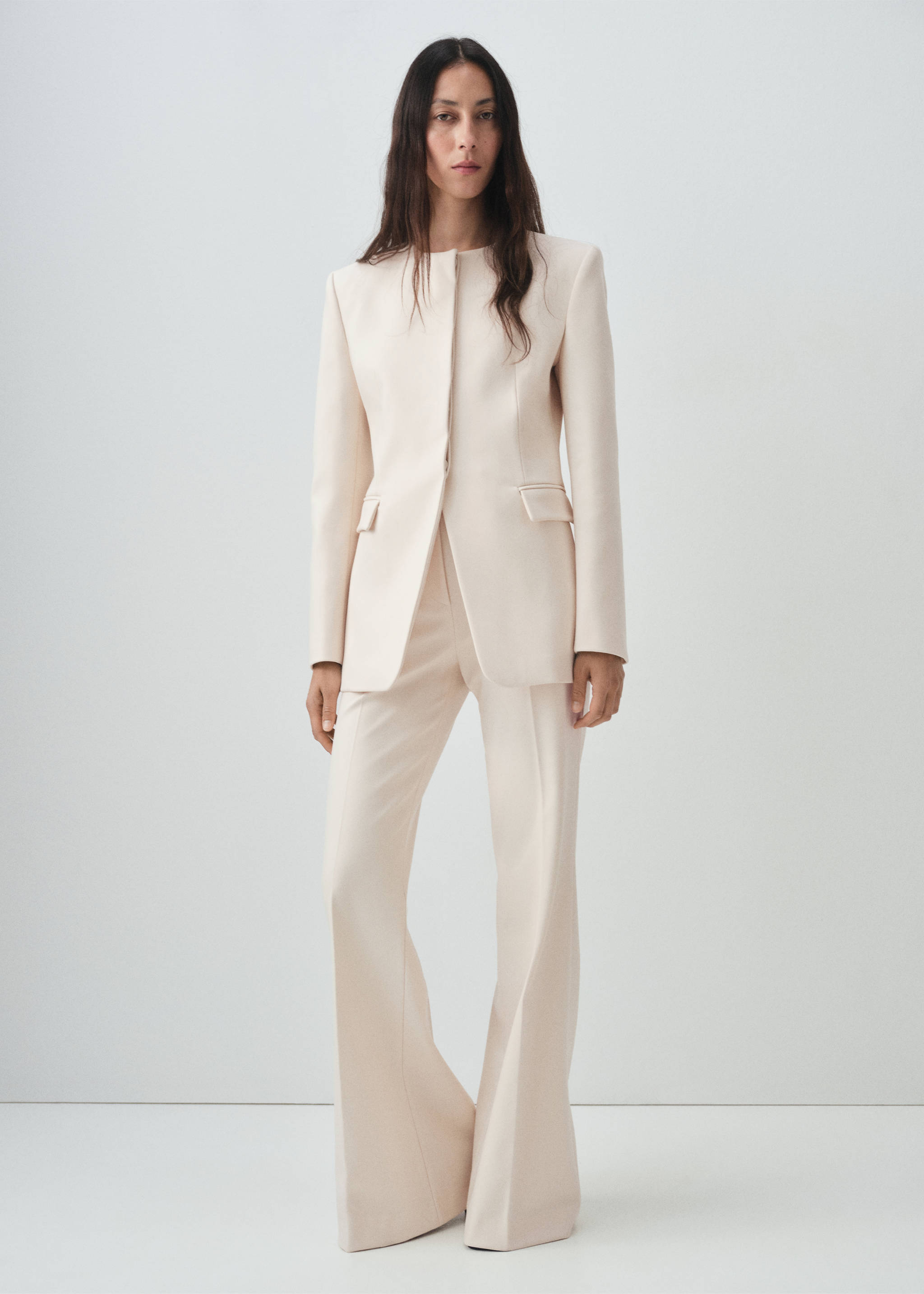 Flared suit trousers - General plane