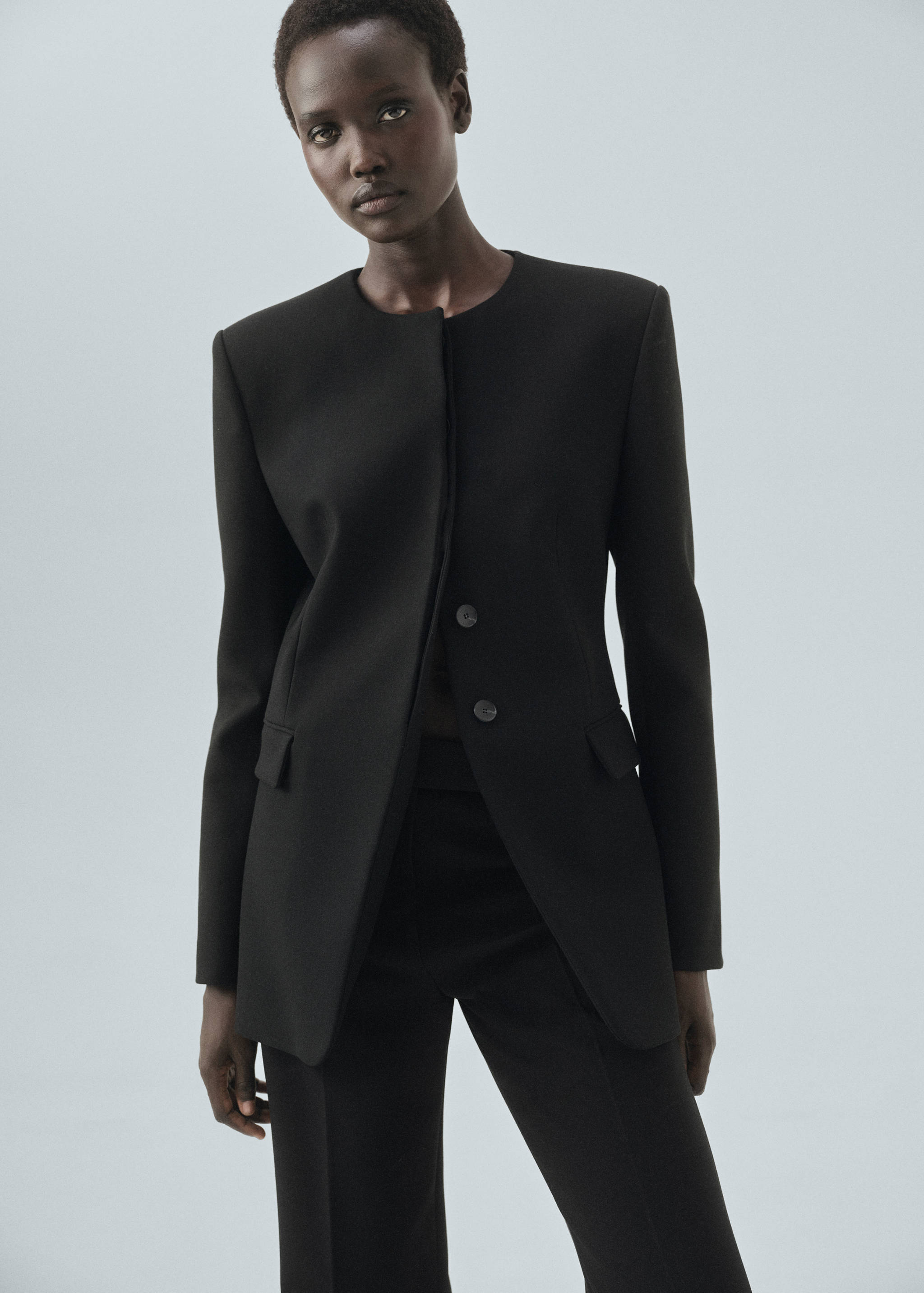 Flared suit trousers - Details of the article 2