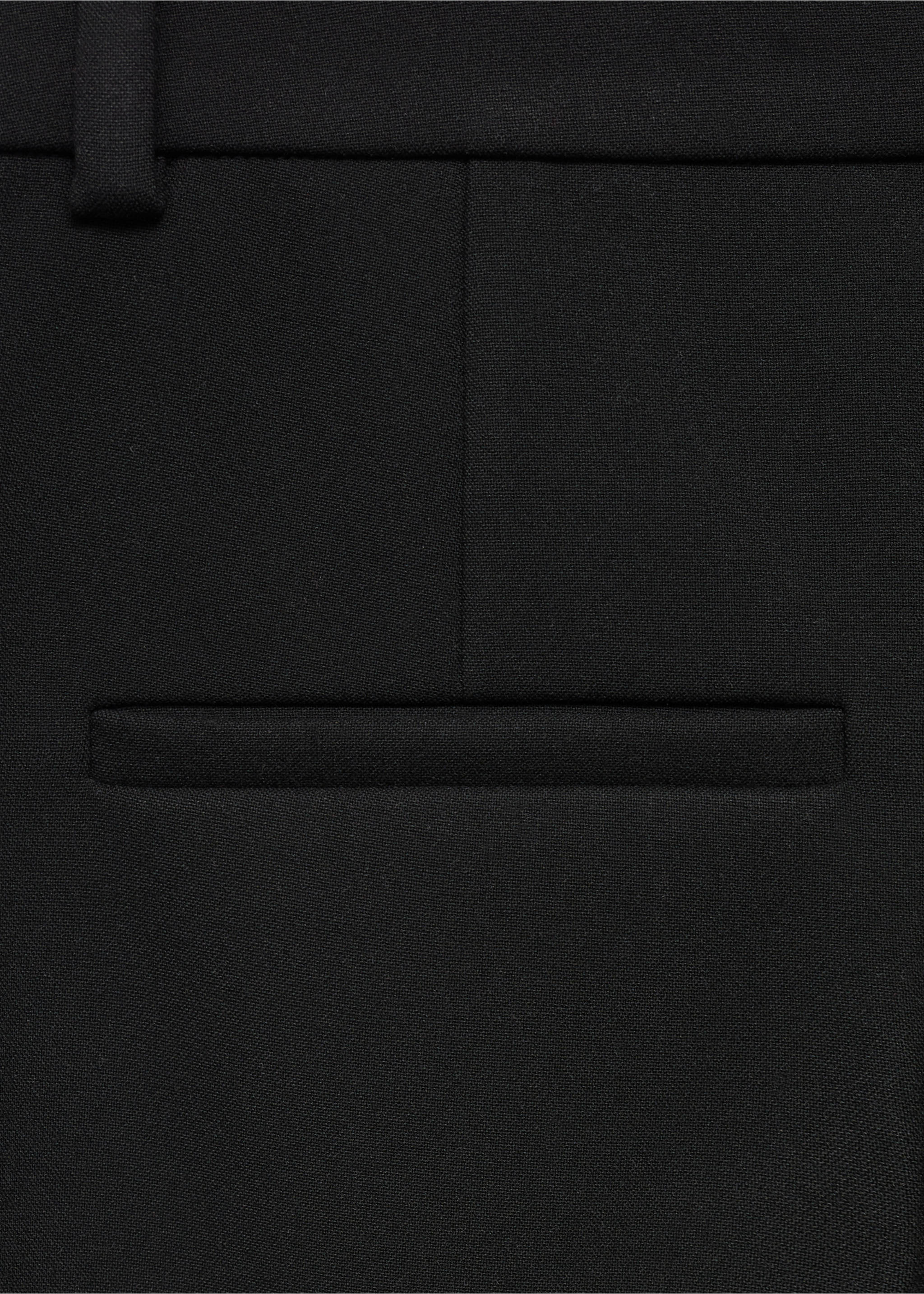 Flared suit trousers - Details of the article 0, Black. Ref: 17016361-00.