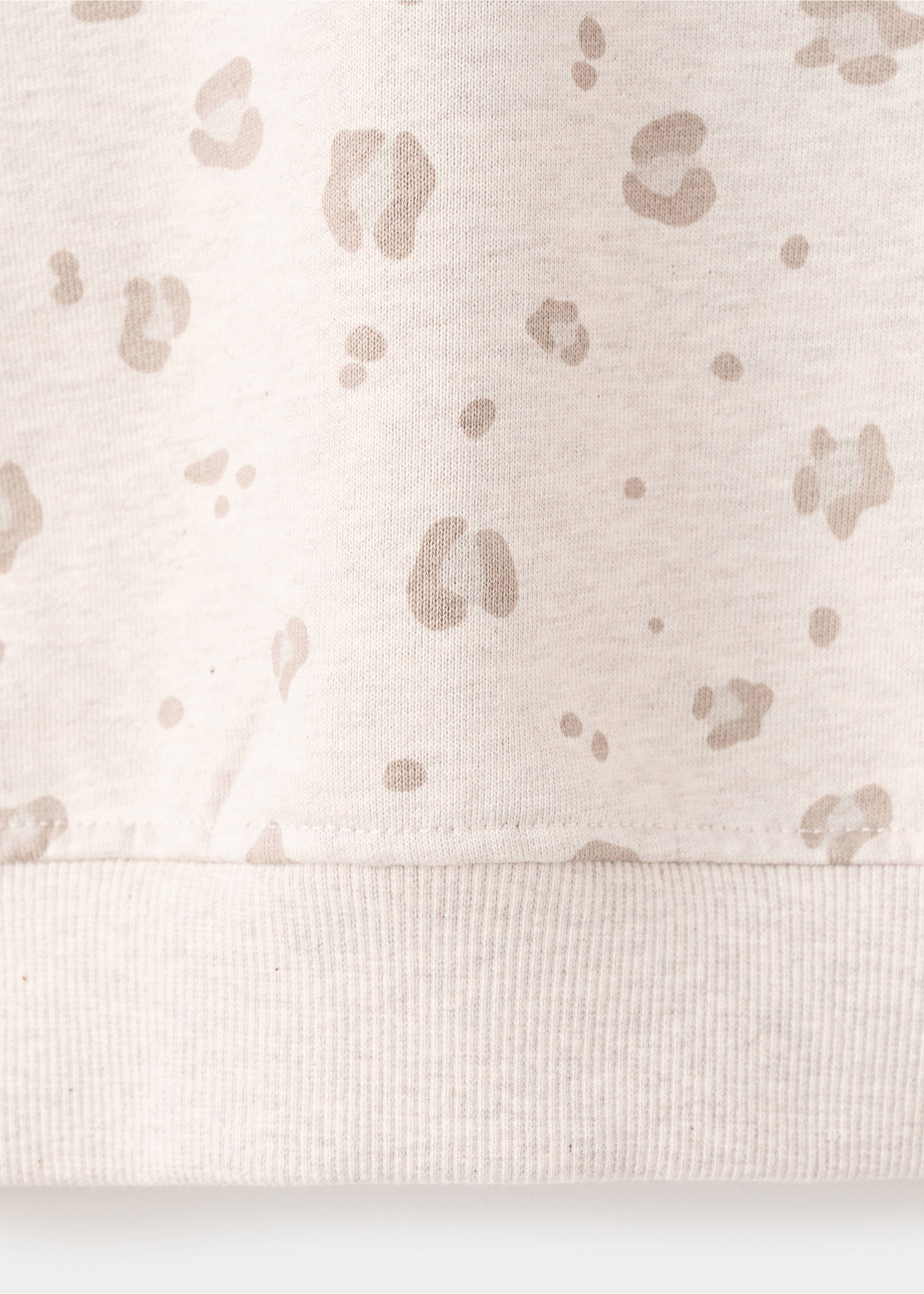 Sudadera algodón leopardo - Detalle del artículo 8, Arena. Ref: 17016731-00.