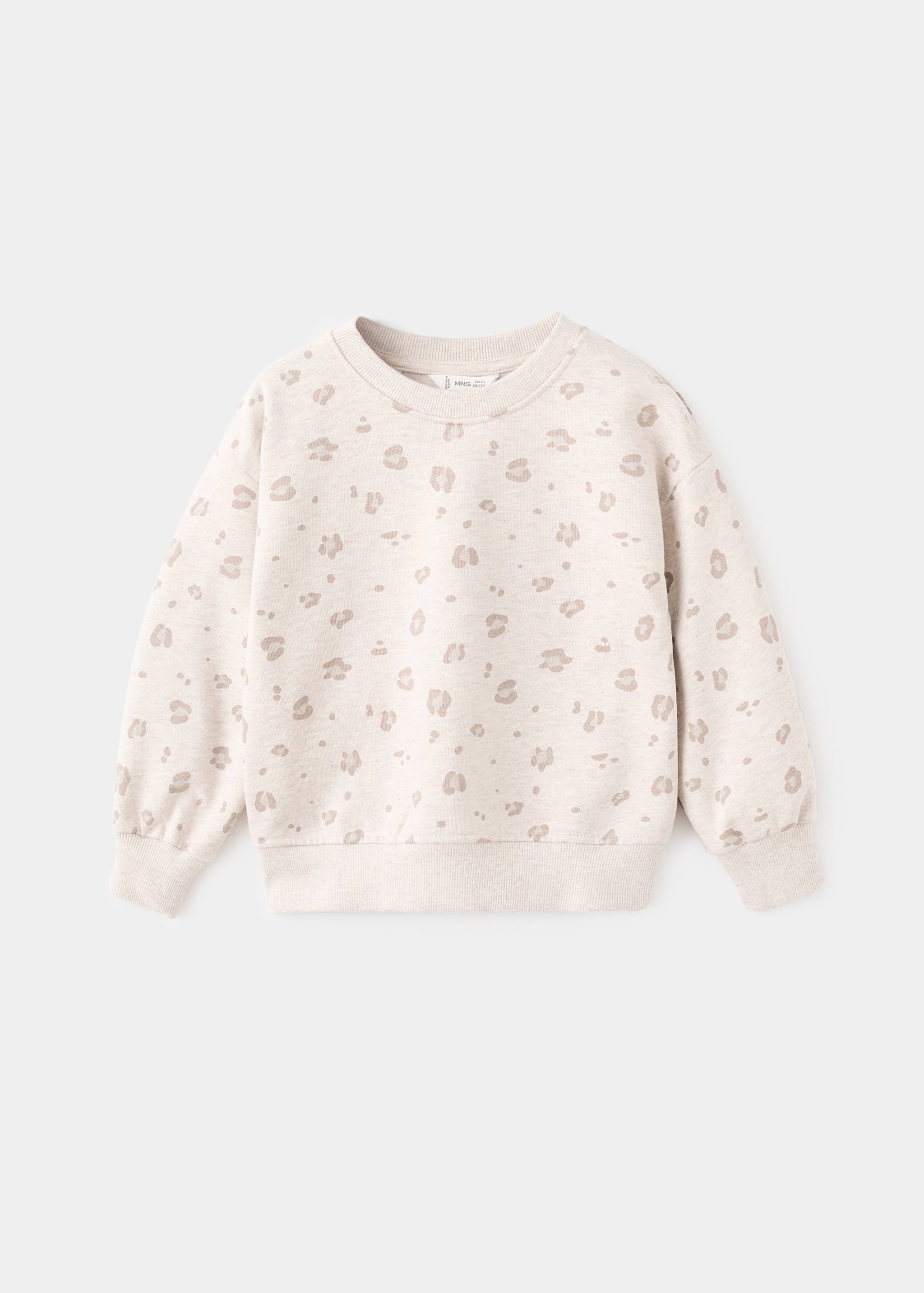 Sweat-shirt coton léopard - Article sans modèle