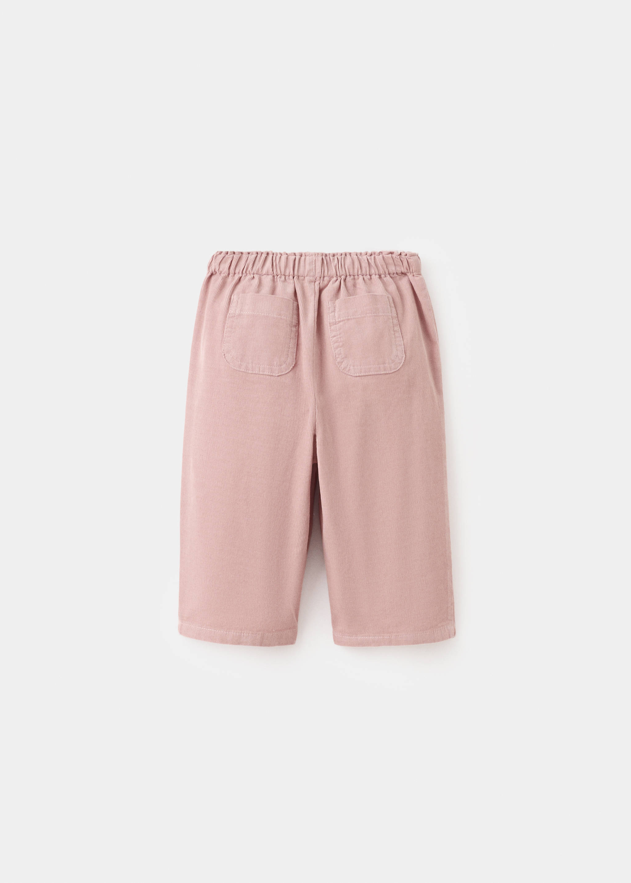 Pleated corduroy trousers - Reverse of the article