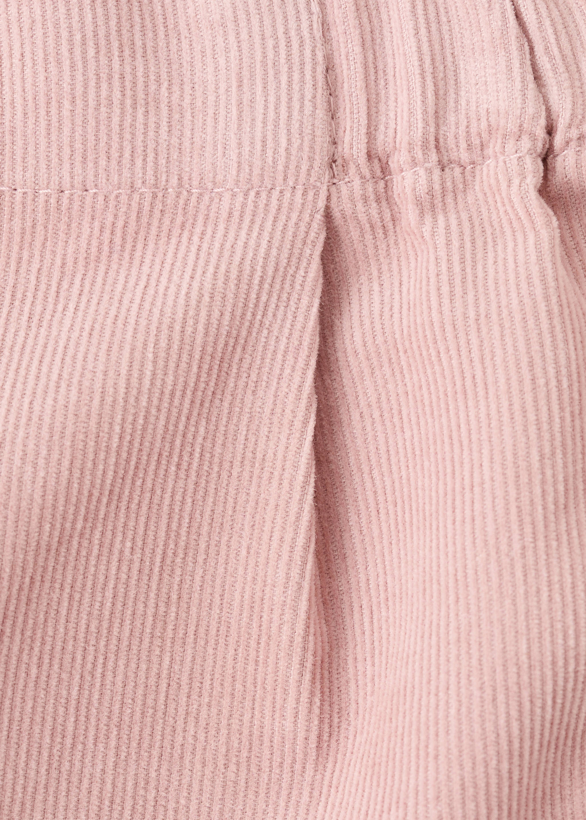 Pleated corduroy trousers - Details of the article 0