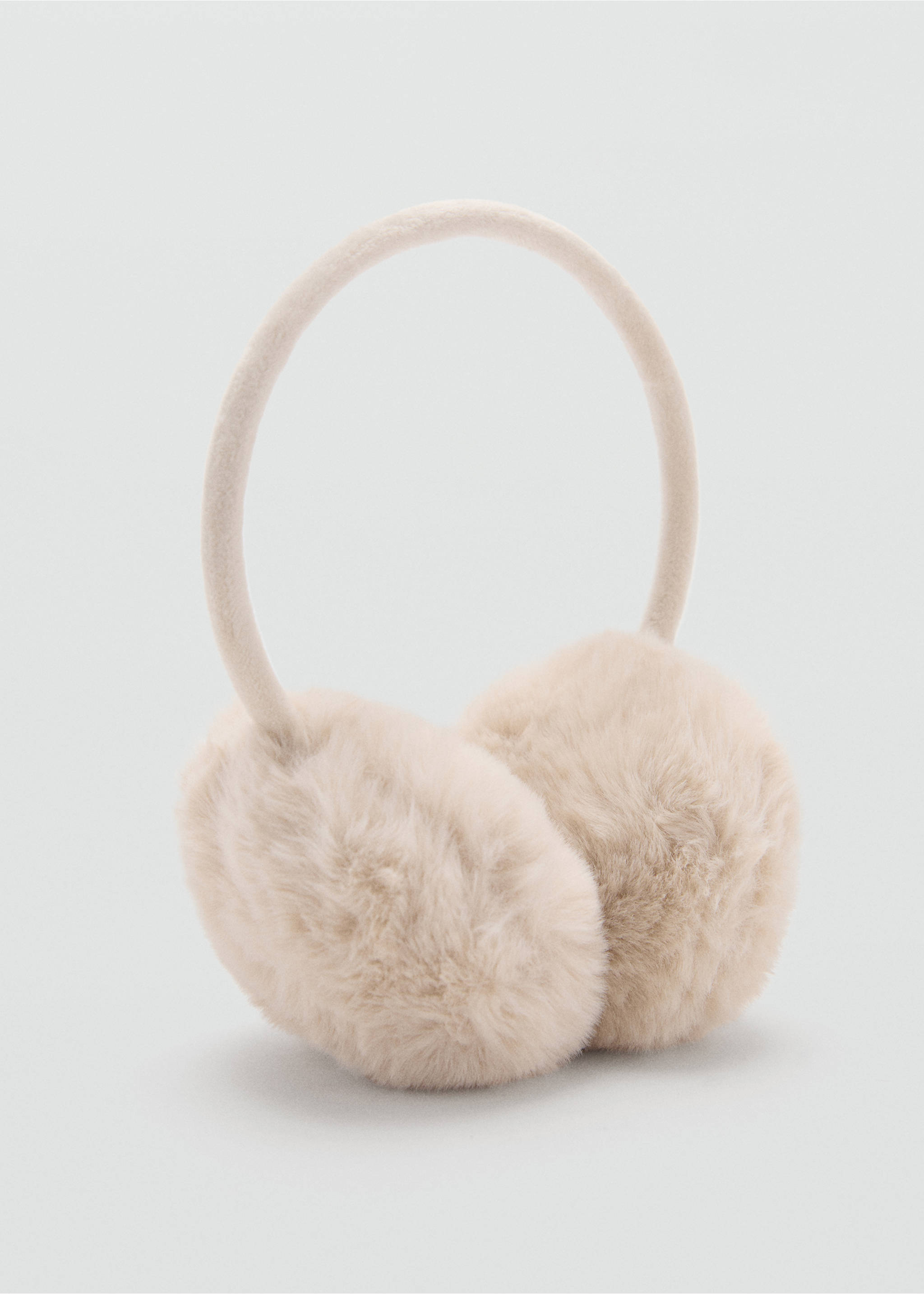 Fur-effect earmuffs - Medium plane, Sand. Ref: 17016734-00.