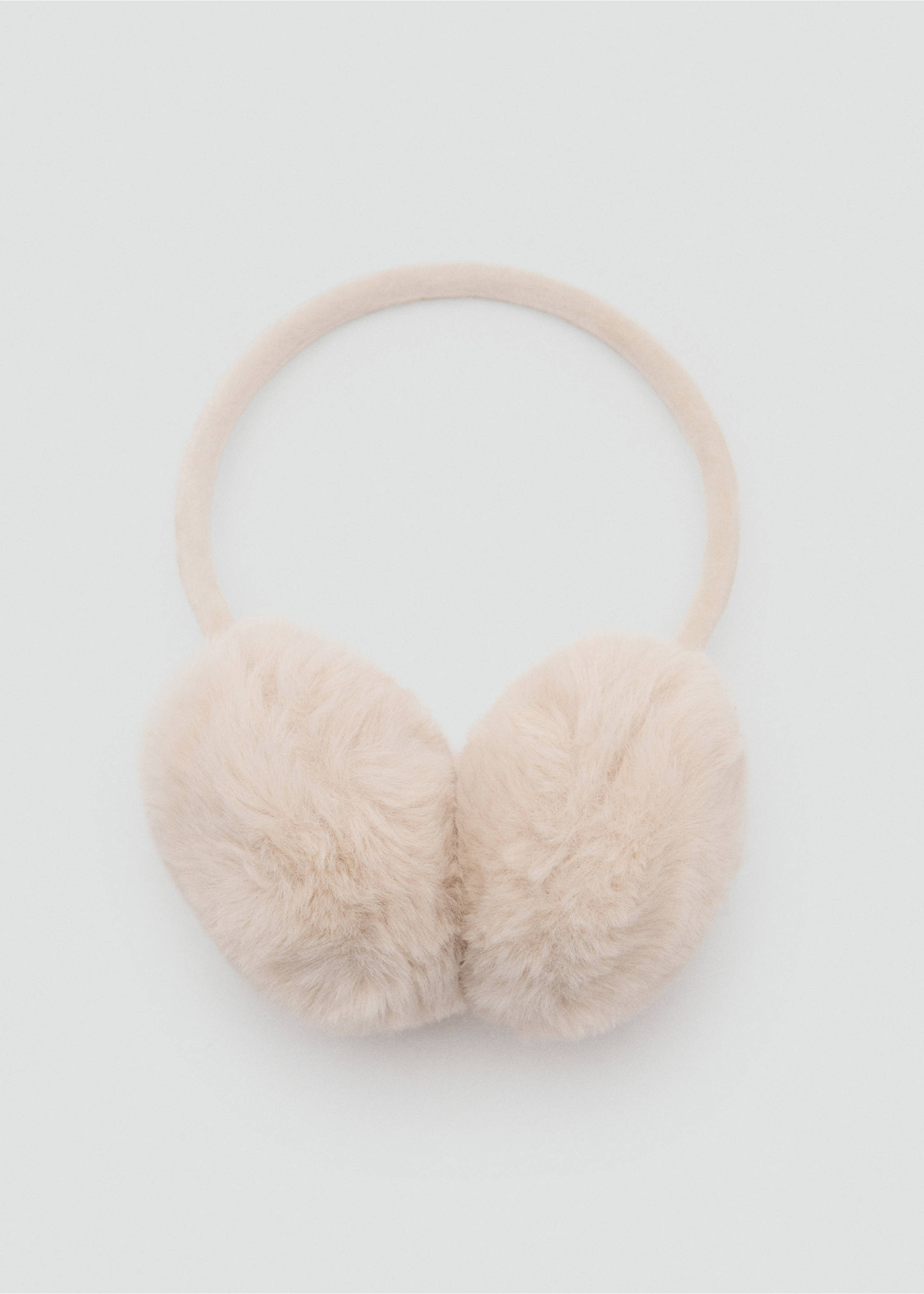 Fur-effect earmuffs - Article without model, Sand. Ref: 17016734-00.