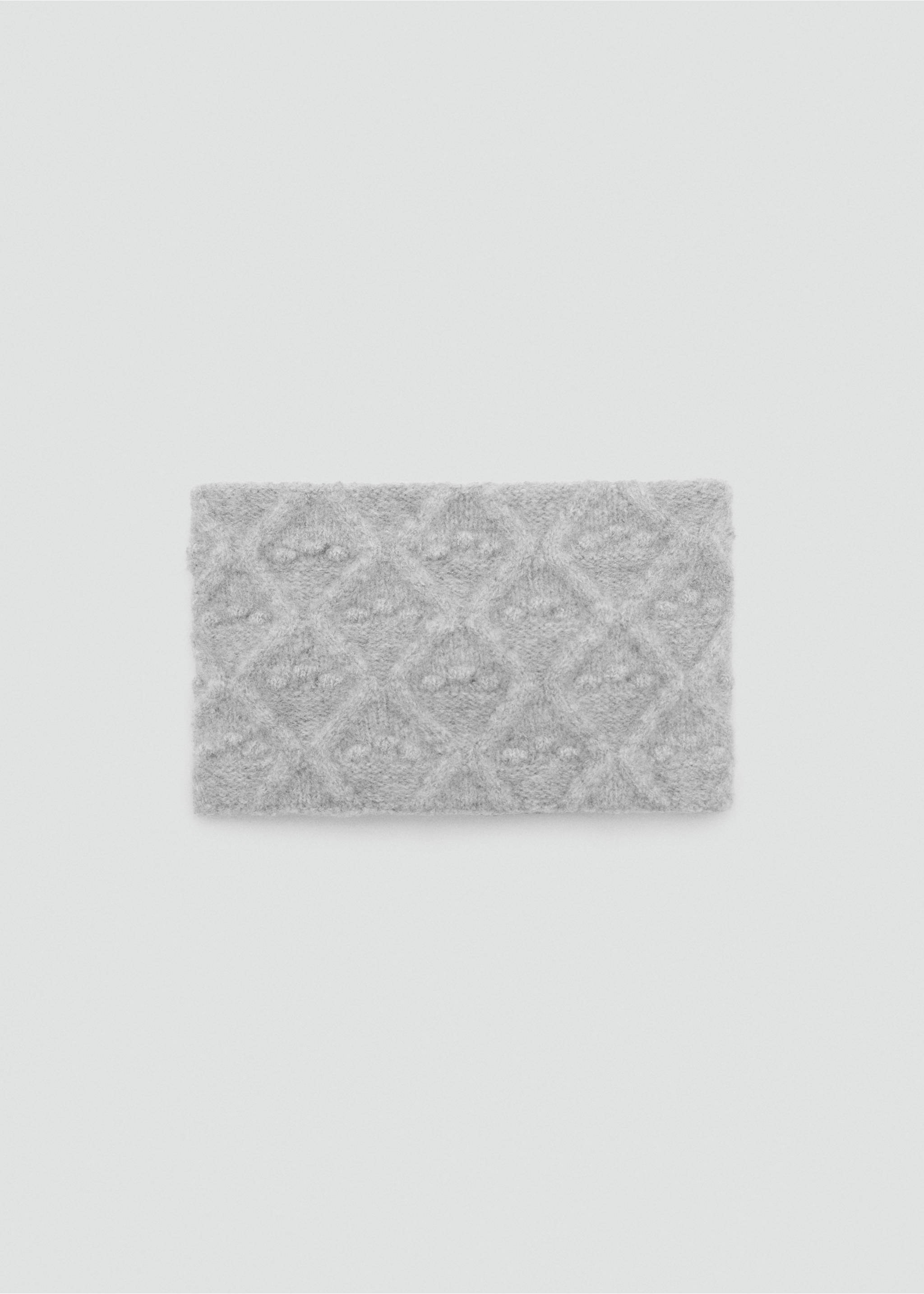 Textured scarf - Article without model, Grey. Ref: 17016737-00.