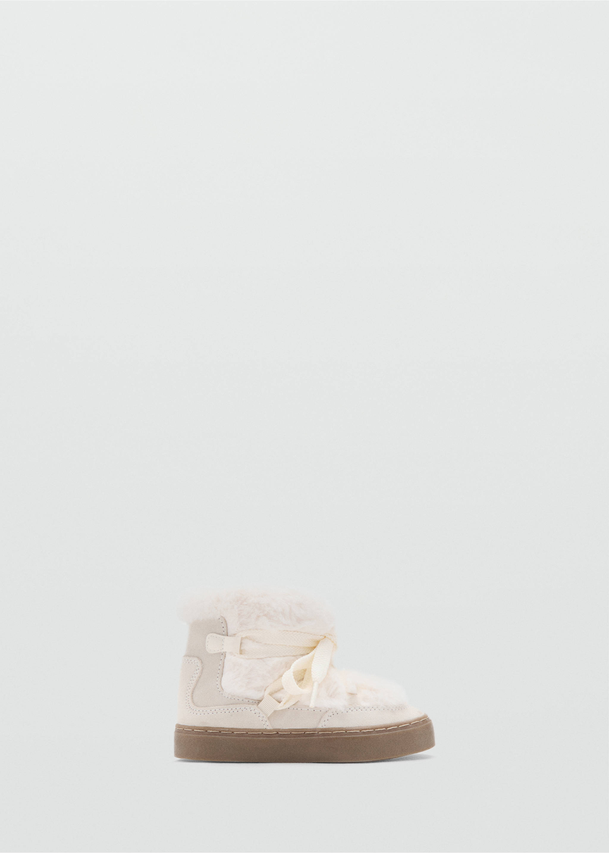 Ankle boots with leather accents - Article without model, Sand. Ref: 17016740-00.