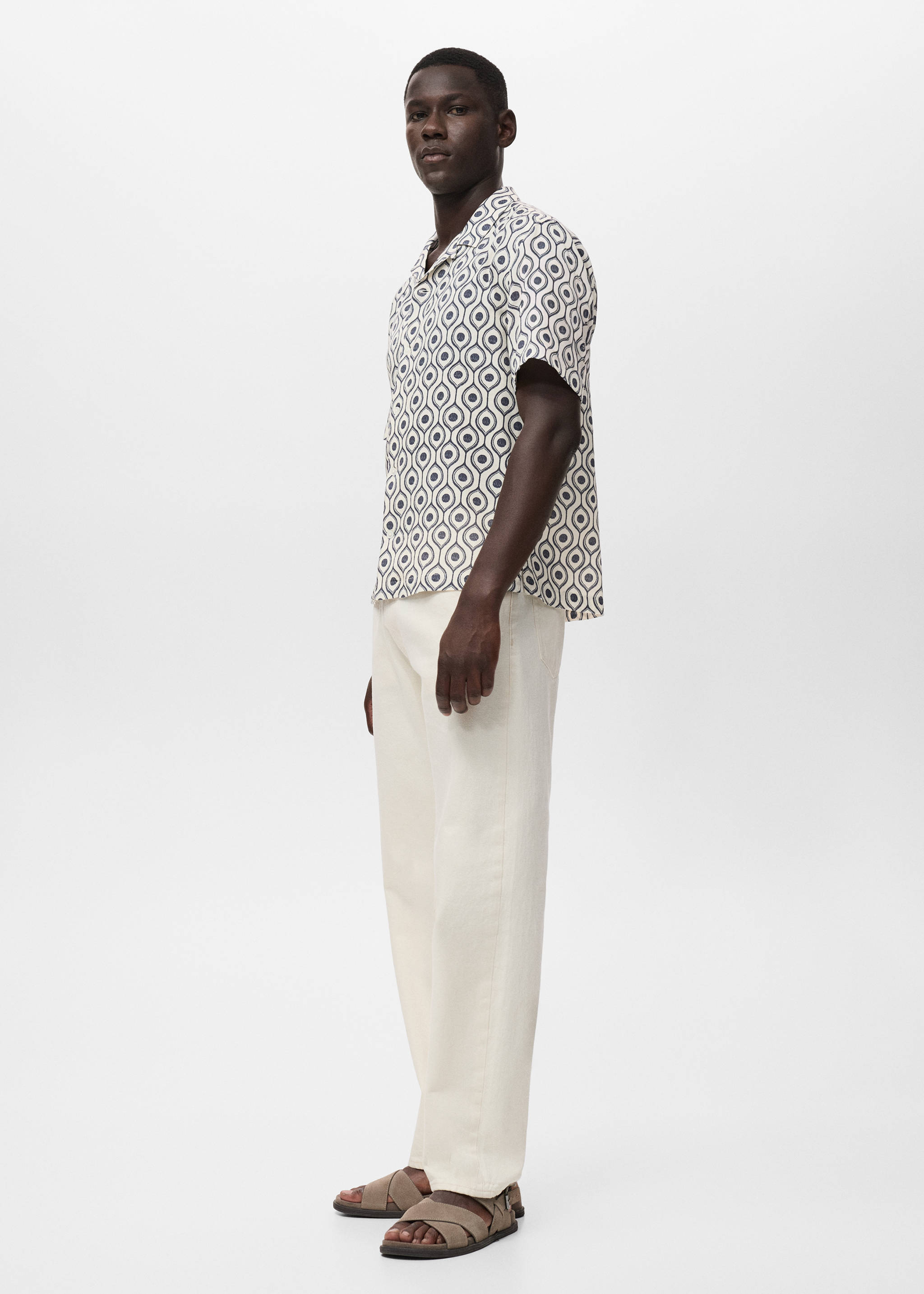 Relaxed fit-skjorta med tryck - Detaljer om artikeln 2
