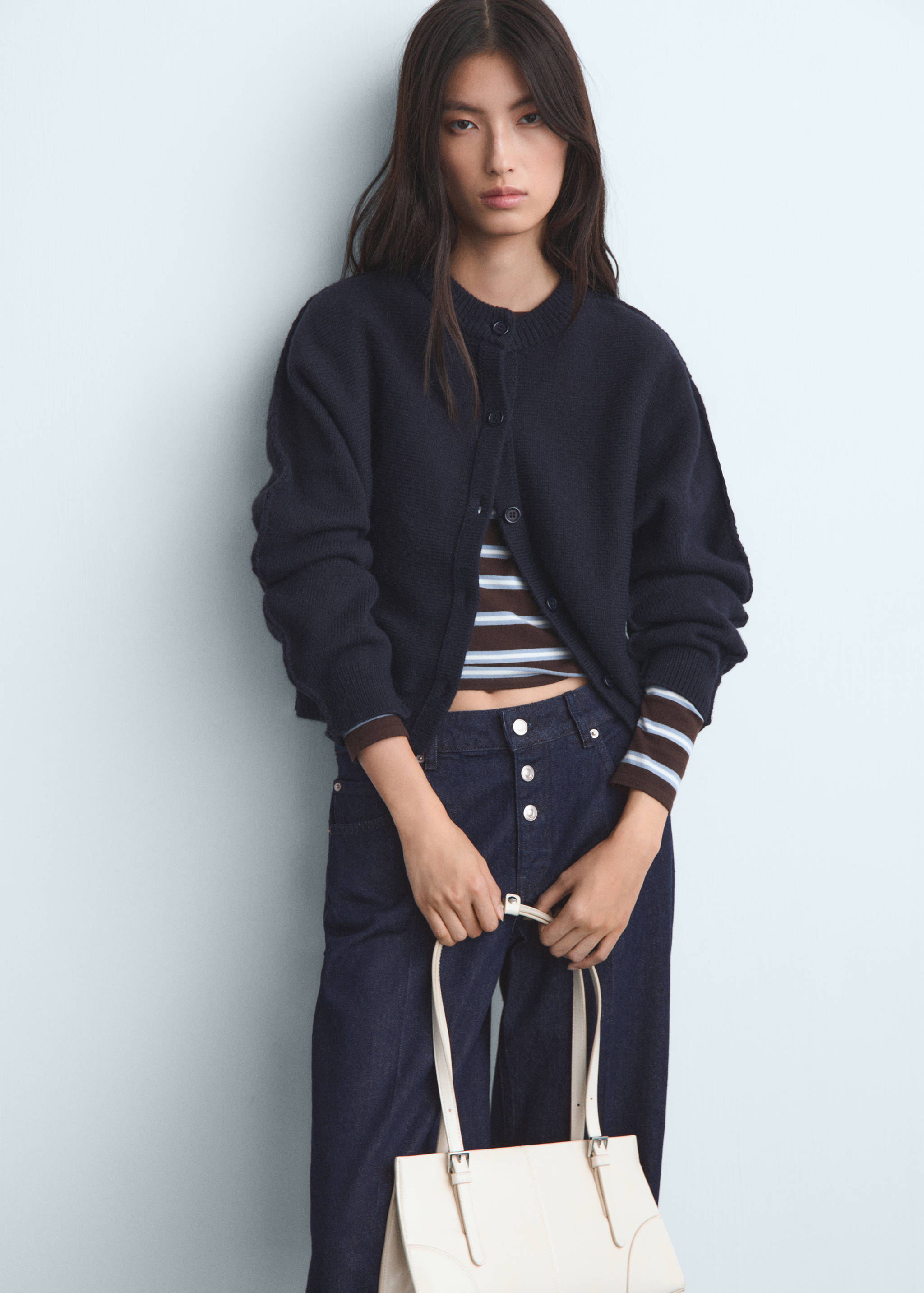 Jeans med raka ben och knappar - Detaljer om artikeln 1