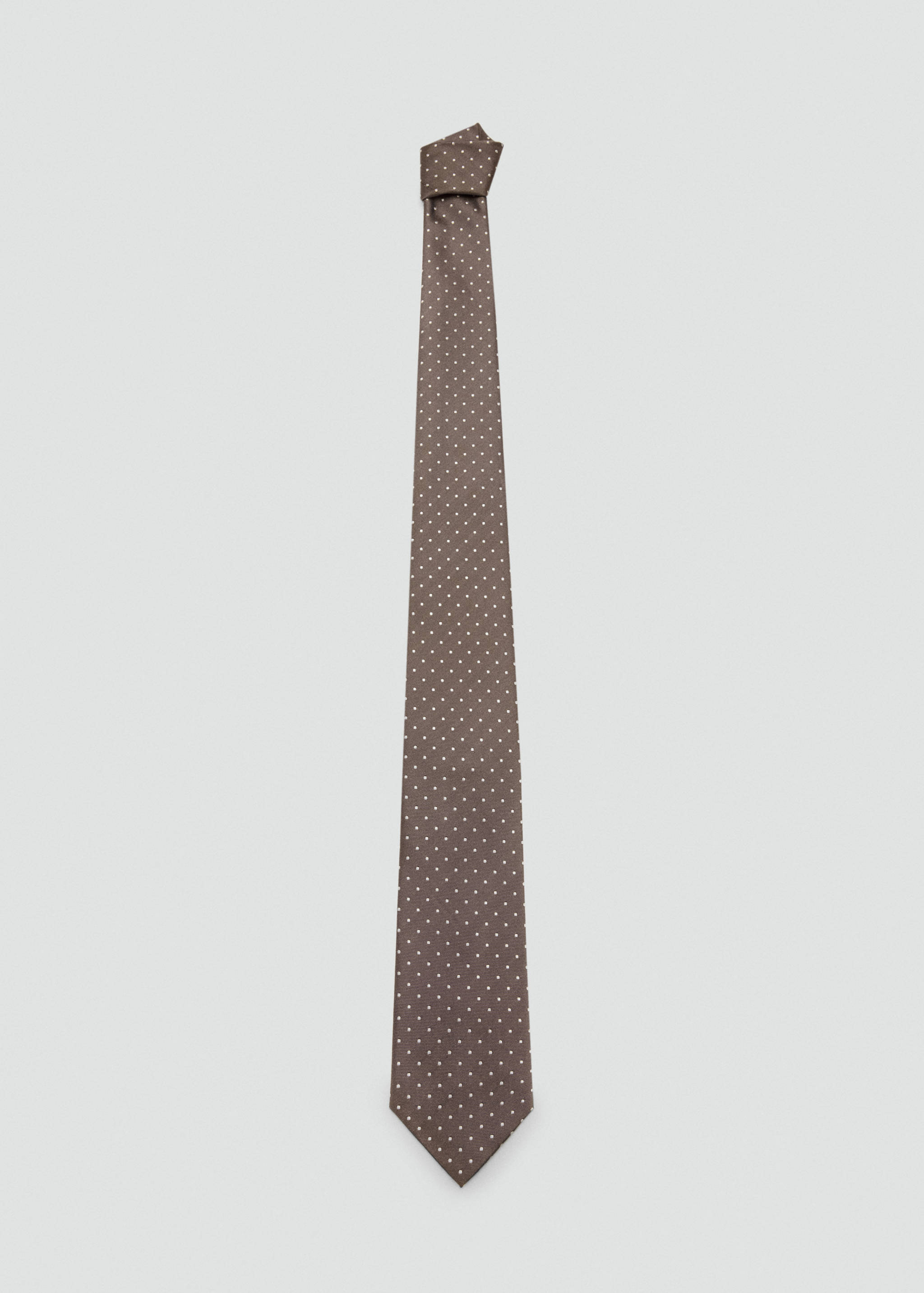 Polka-dot silk tie - Article without model