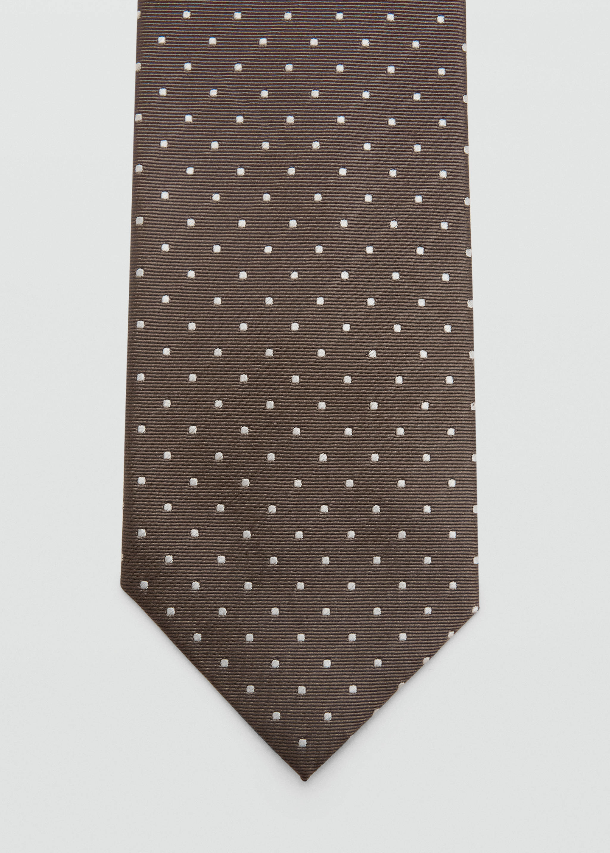 Polka-dot silk tie - Details of the article 1
