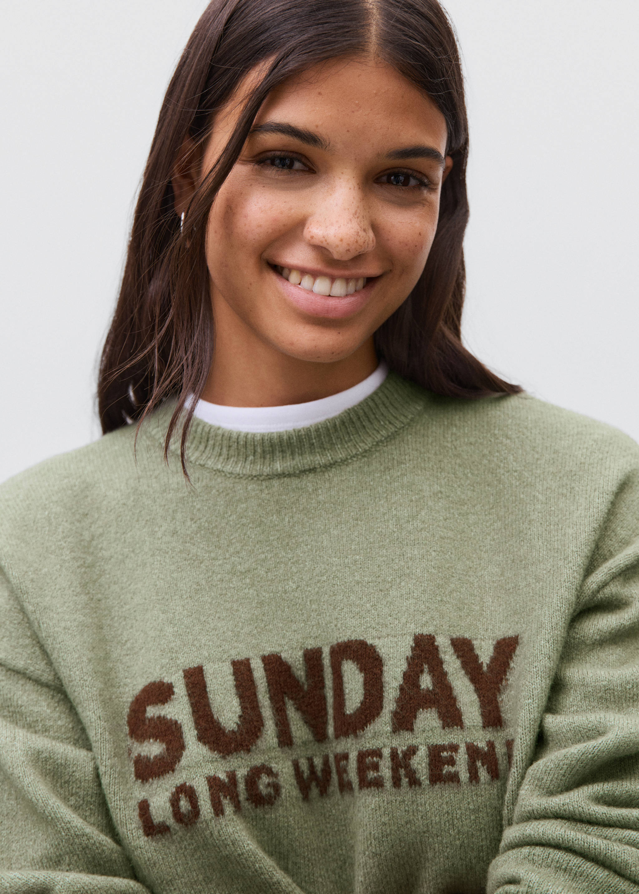 Knit embroidered sweater - Details of the article 1