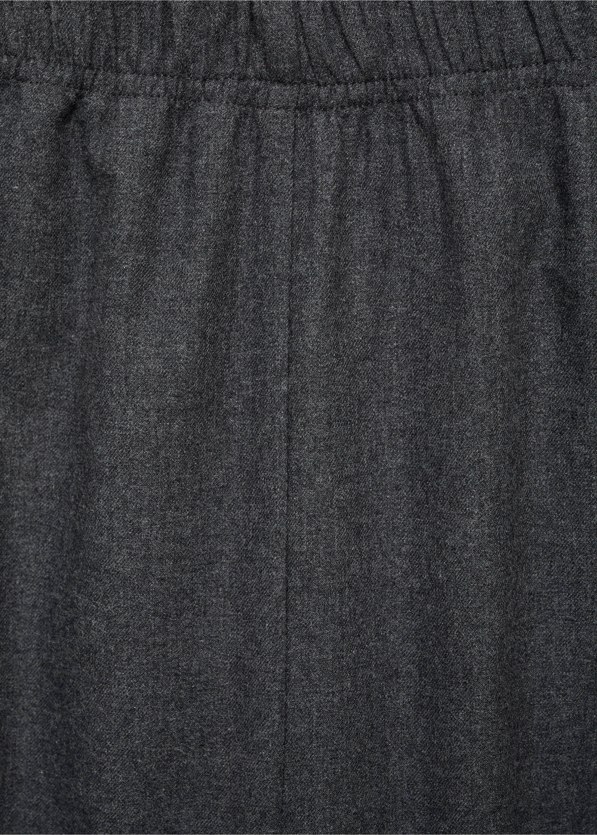 Pantalon en flanelle de coton avec passepoil contrasté - Détail de l'article 8, Gris anthracite. Ref: 17017130-00.