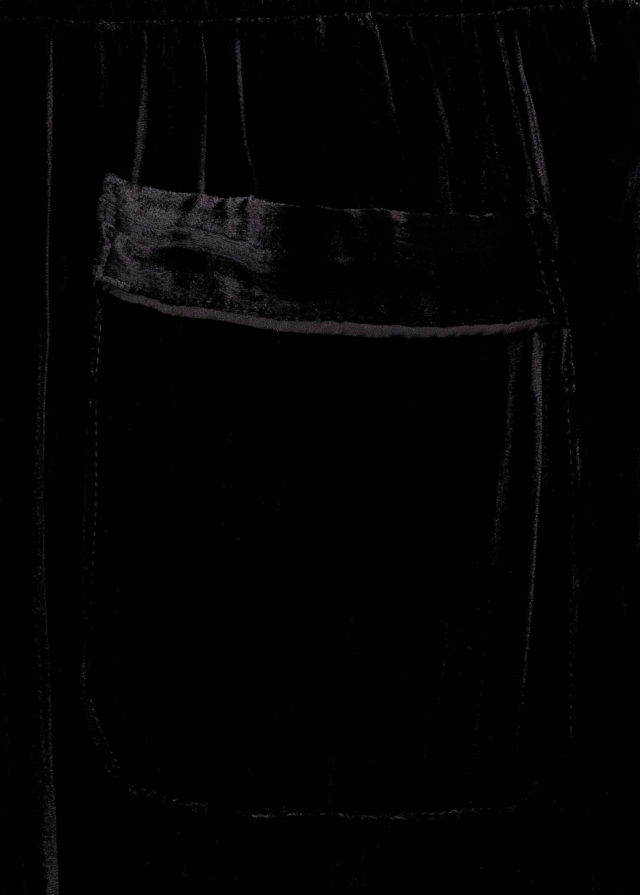 Silk velvet trousers - Details of the article 0