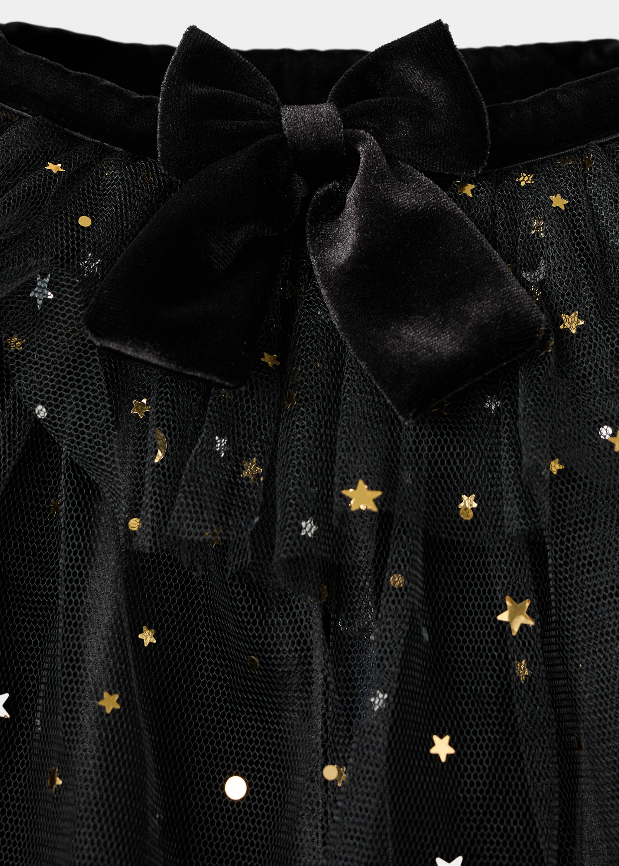 Velvet cloak costume - Details of the article 1, Black. Ref: 17017135-00.