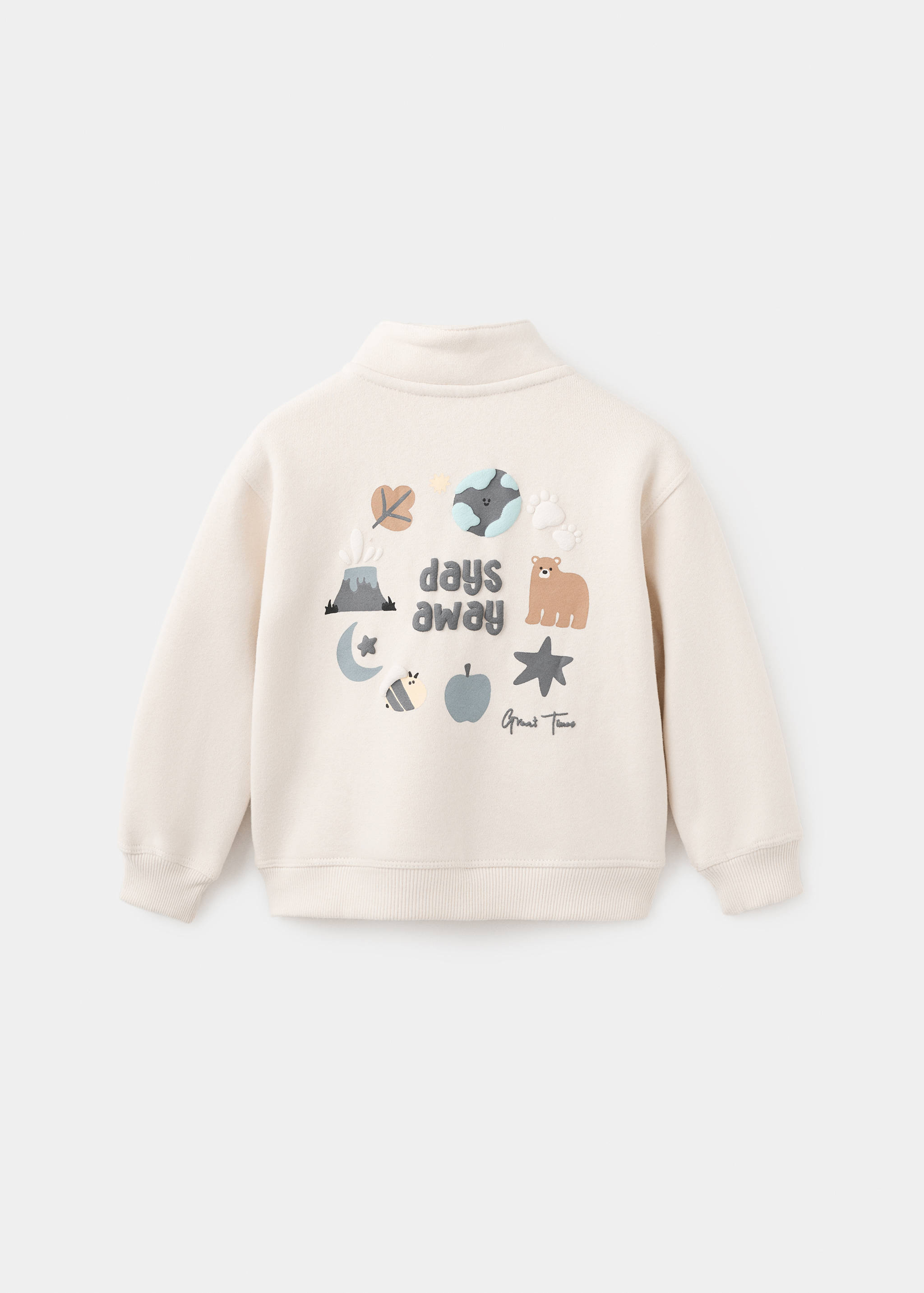 Bear print sweatshirt - Reverse of the article