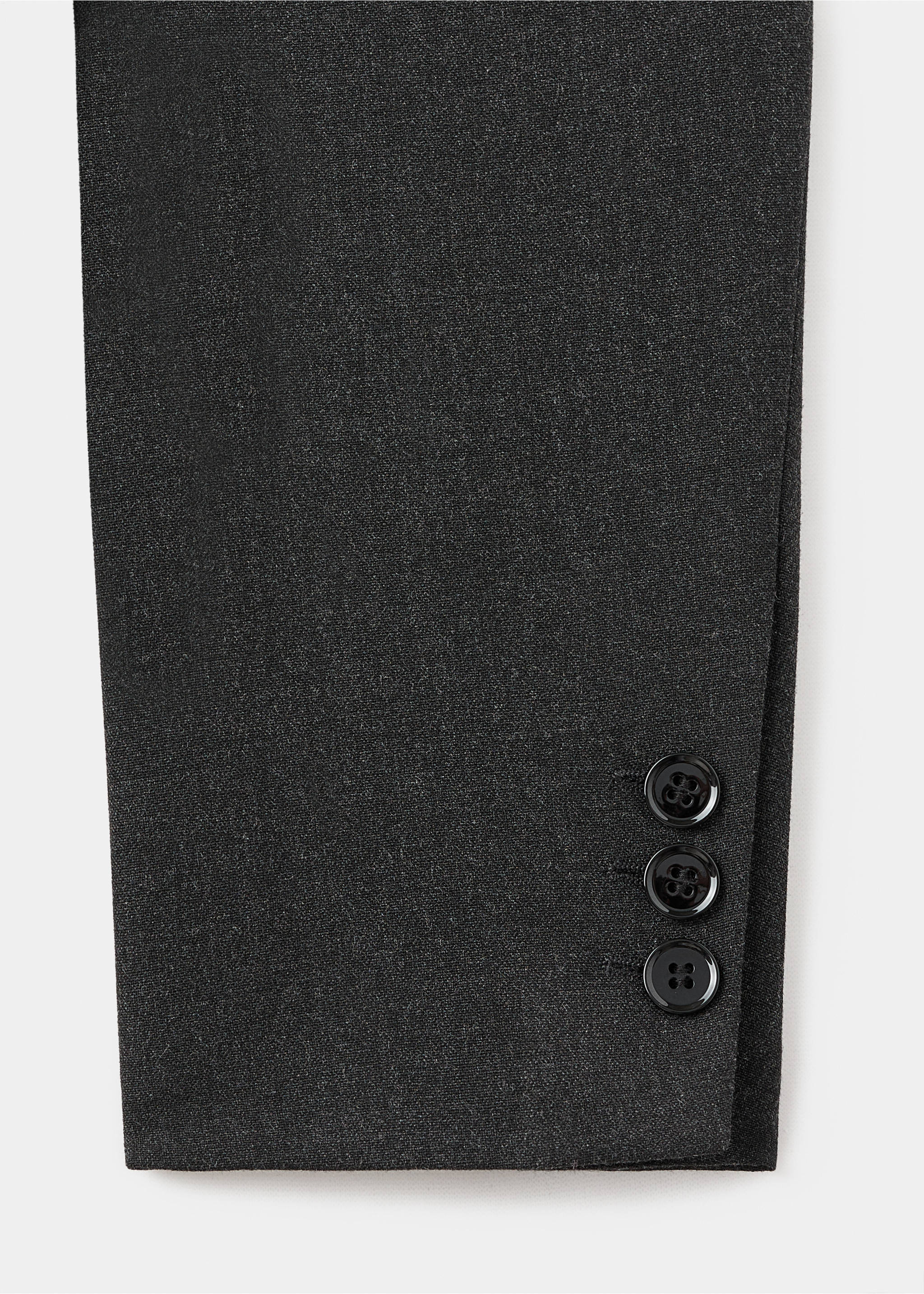 Double-breasted suit jacket - Details of the article 0, Grey. Ref: 17017141-00.