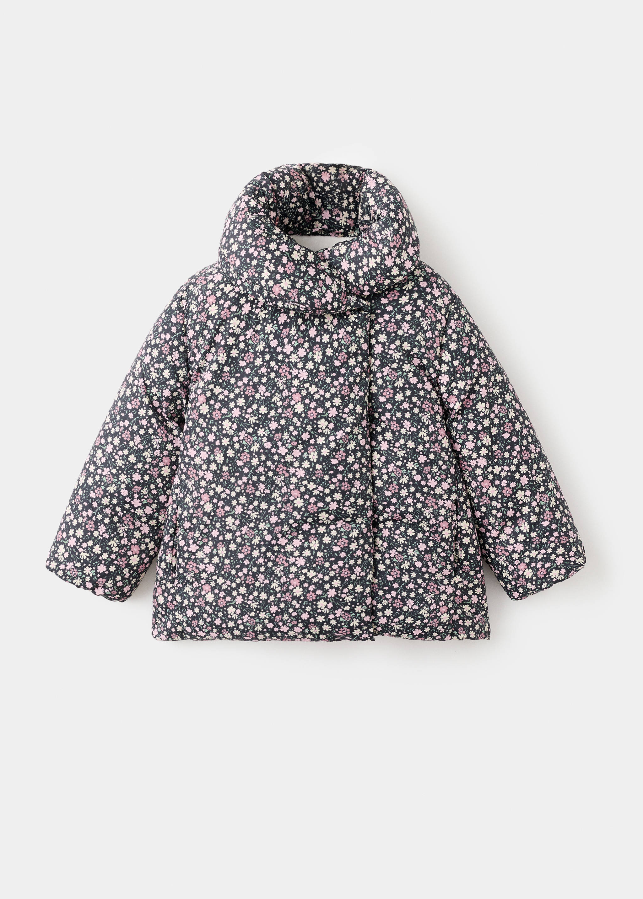Kunstfellanorak mit Blumenmuster - Artikel ohne Model