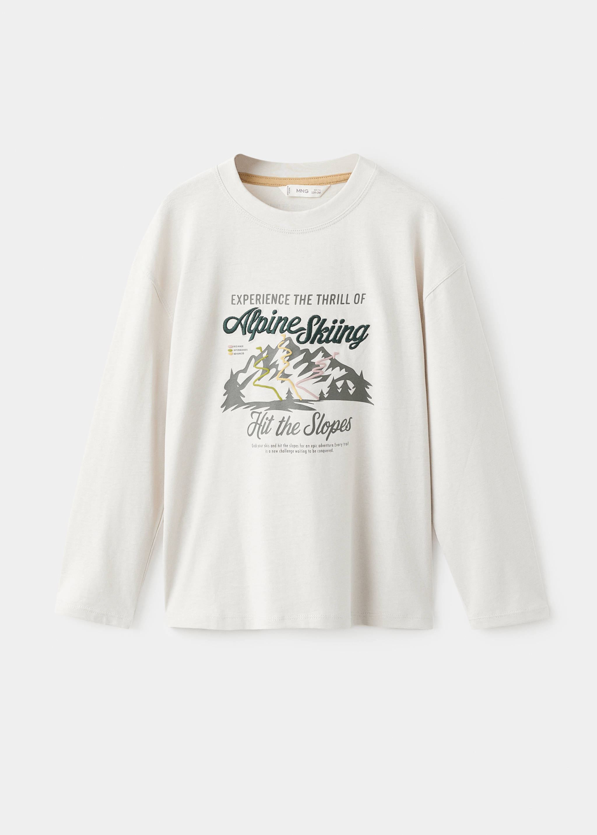Embroidered printed T-shirt - Article without model