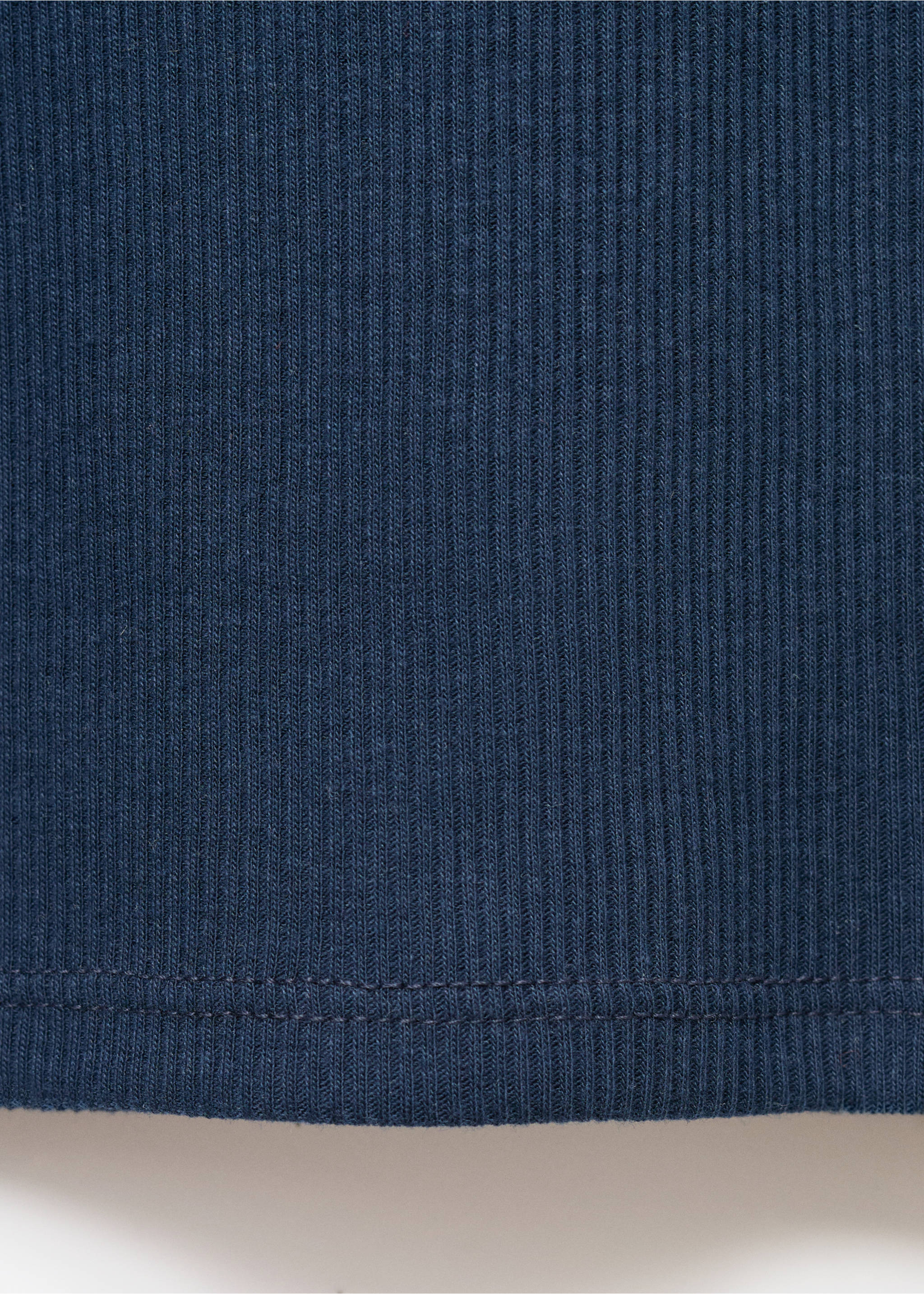Double-layered T-shirt - Details of the article 0, Navy. Ref: 17017778-00.