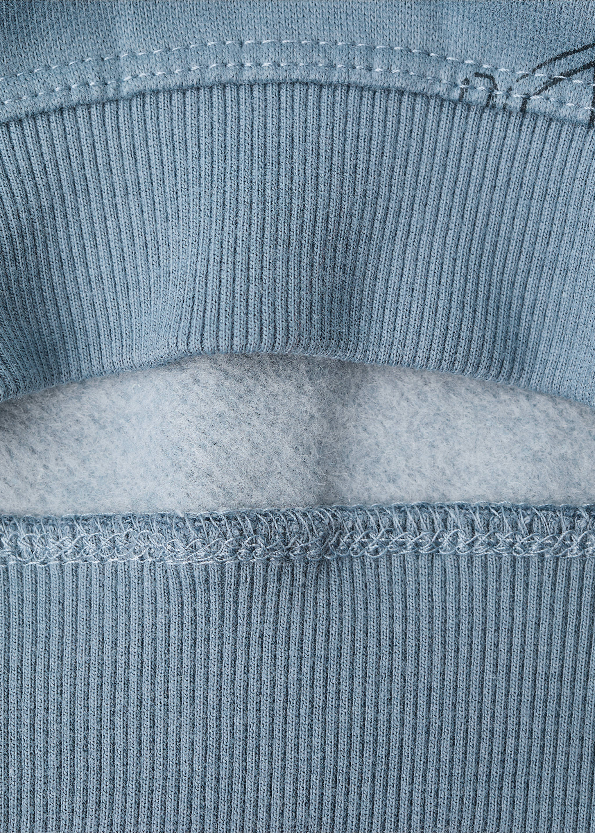 Printed cotton sweatshirt - Details of the article 0, Blue. Ref: 17017780-00.
