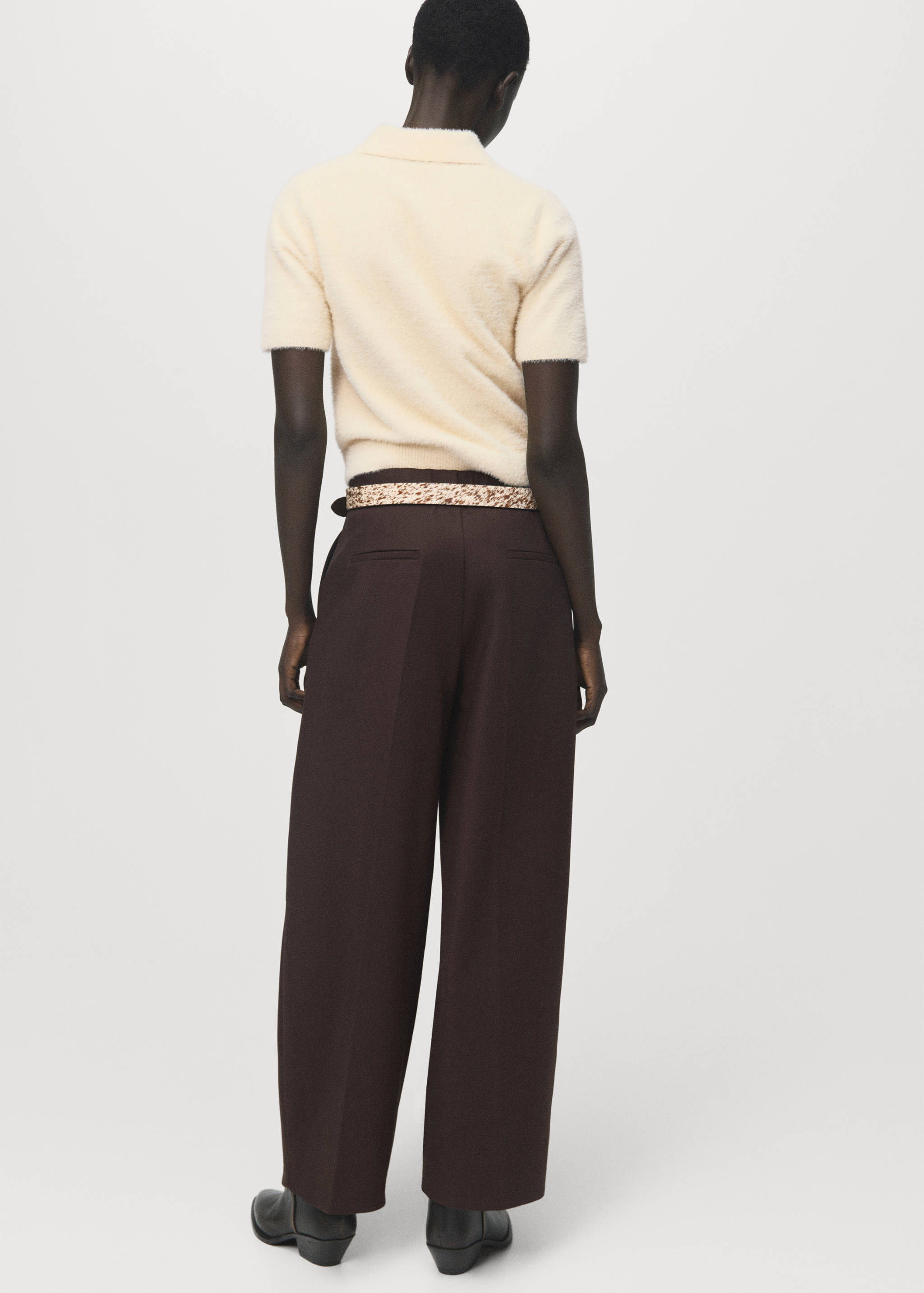 Poloshirt mit Pelzeffekt - Rückseite des Artikels