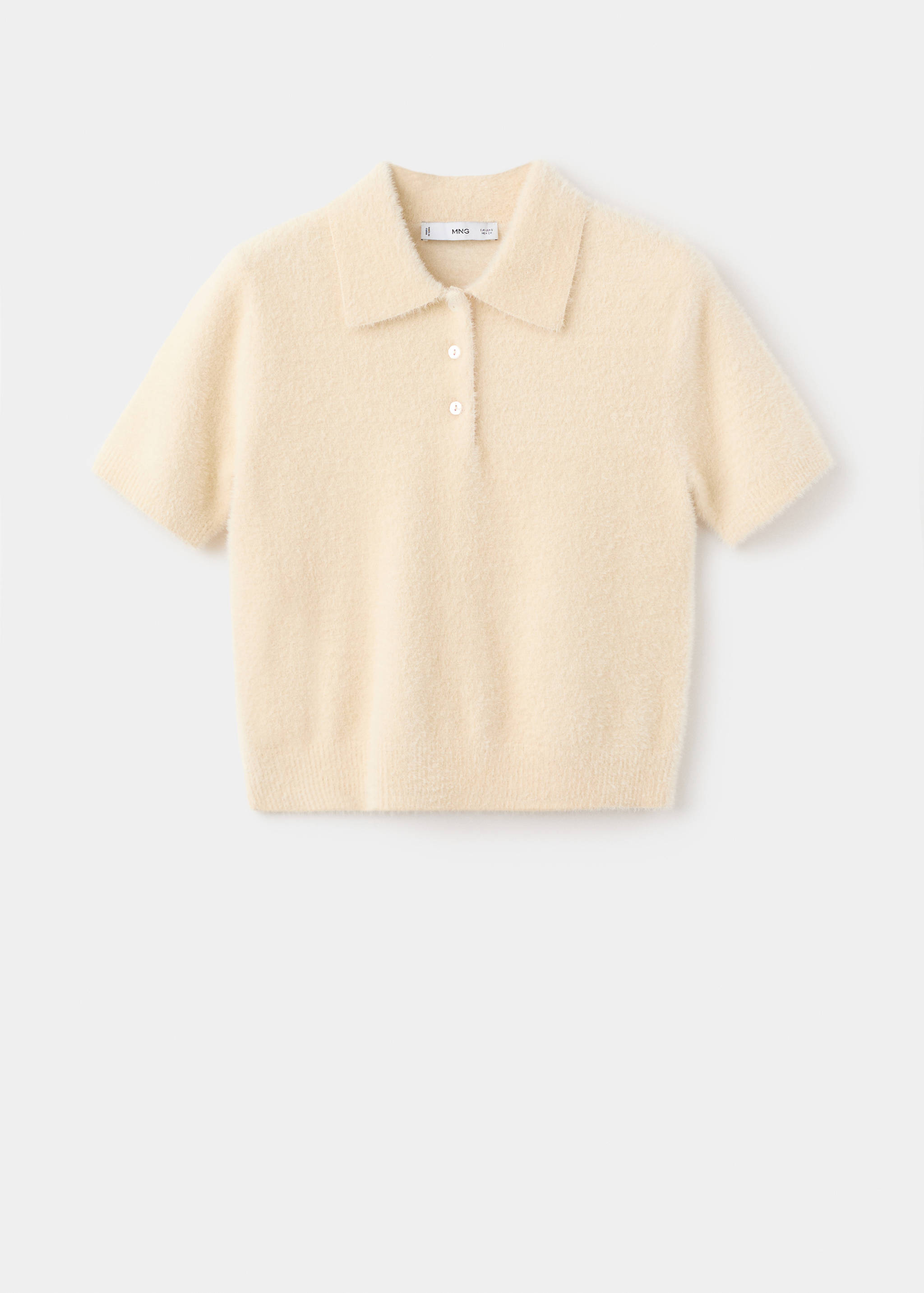 Poloshirt mit Pelzeffekt - Artikel ohne Model