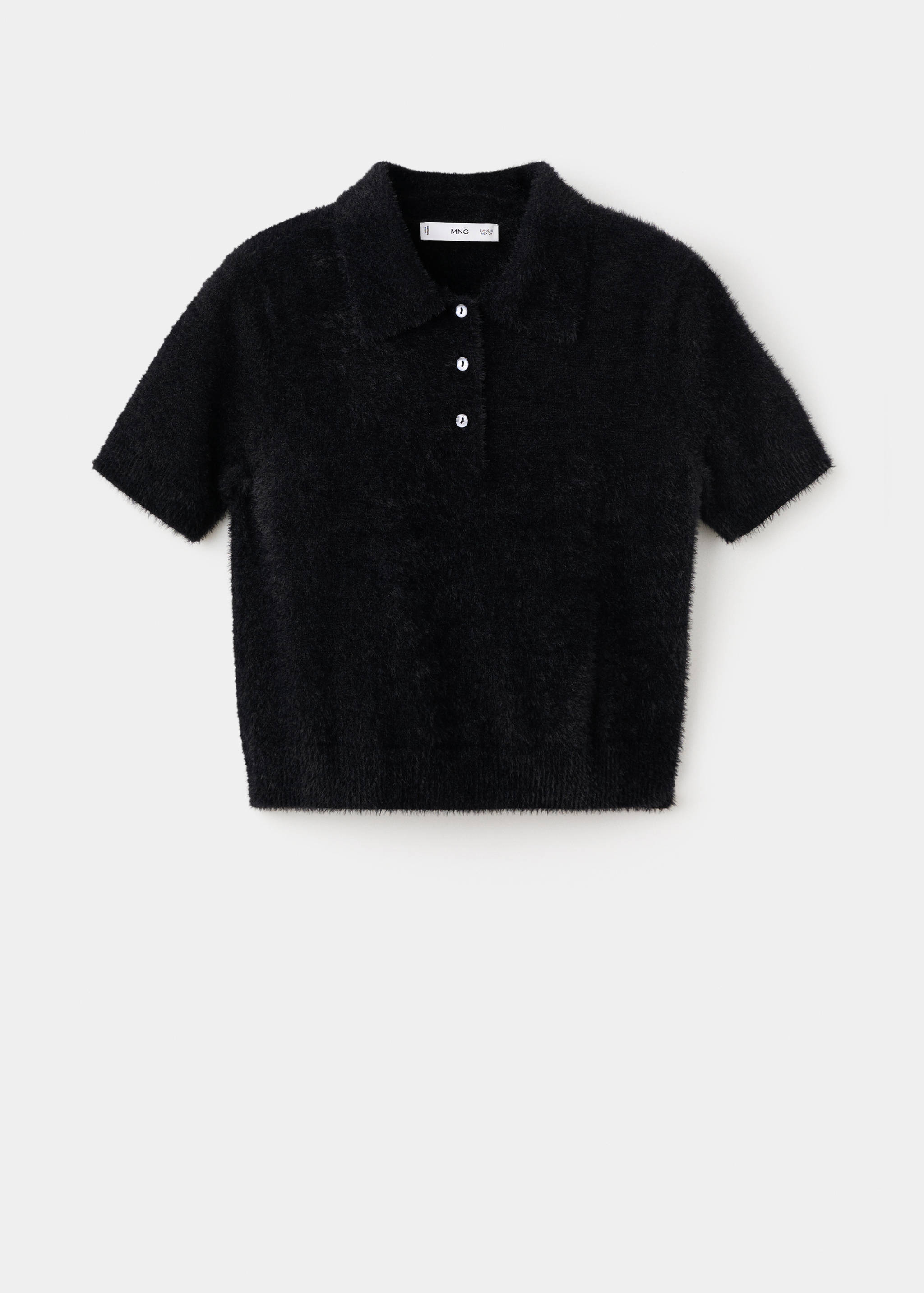 Poloshirt mit Pelzeffekt - Artikel ohne Model