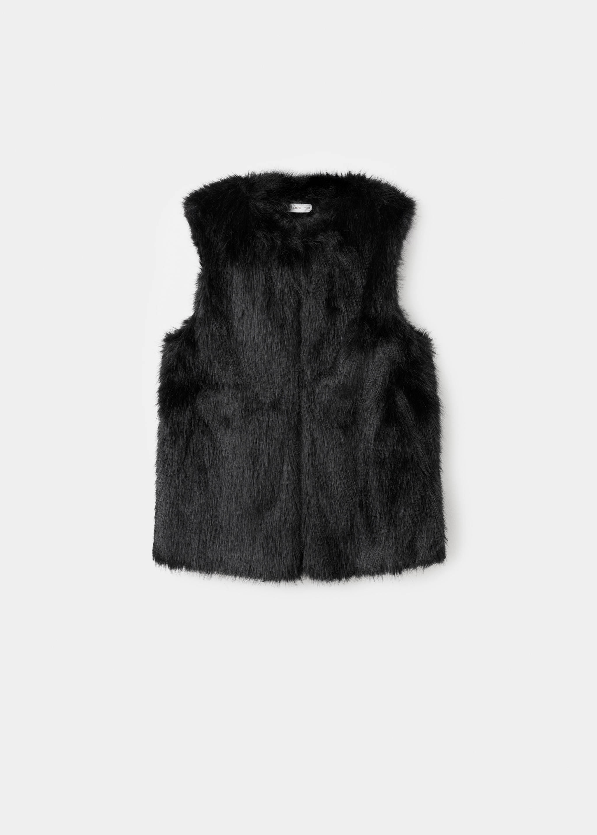 Fur-effect cape gilet - Article without model