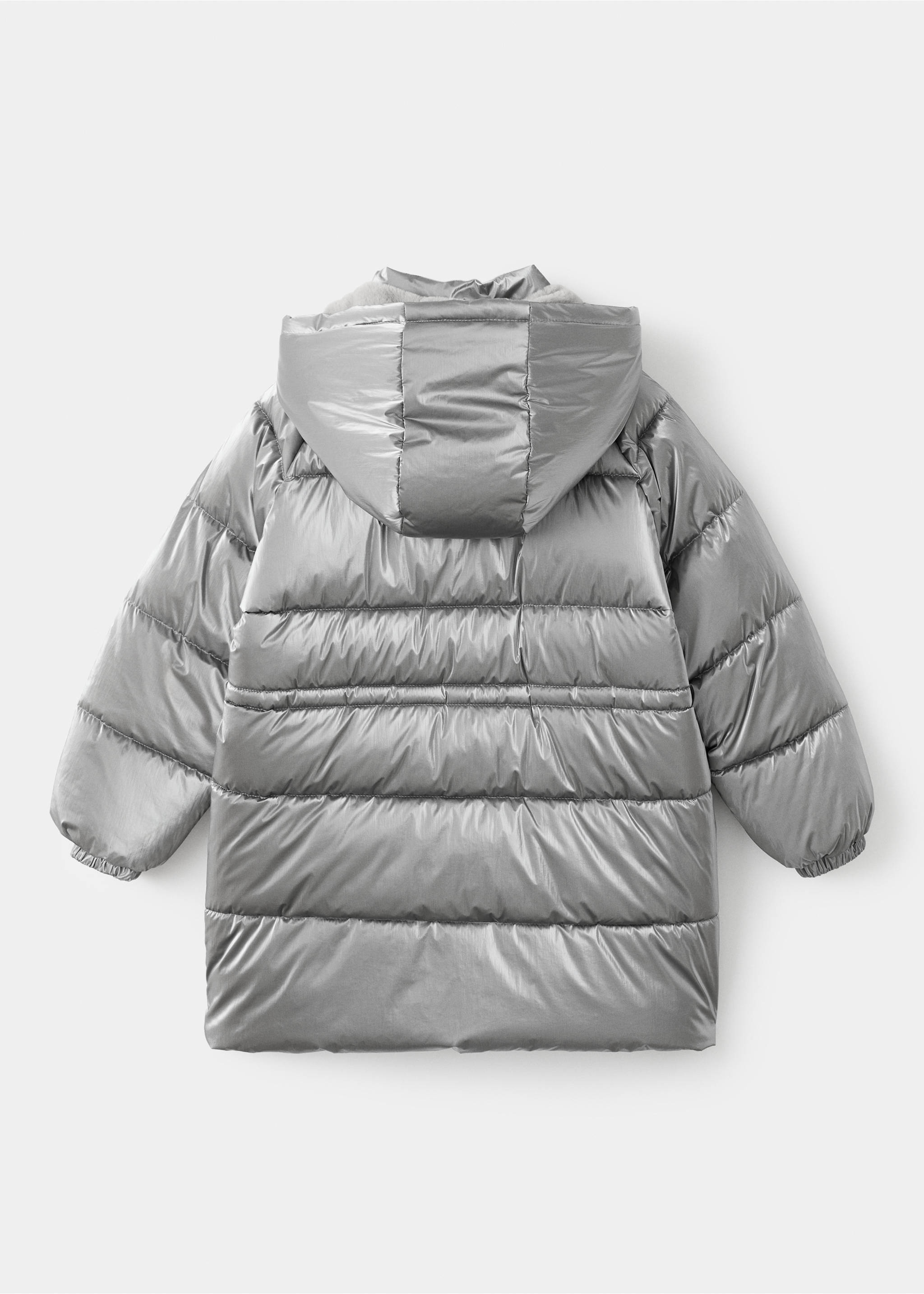 Anorak metalizado acolchado - Reverso del artículo, Plata. Ref: 17017884-00.