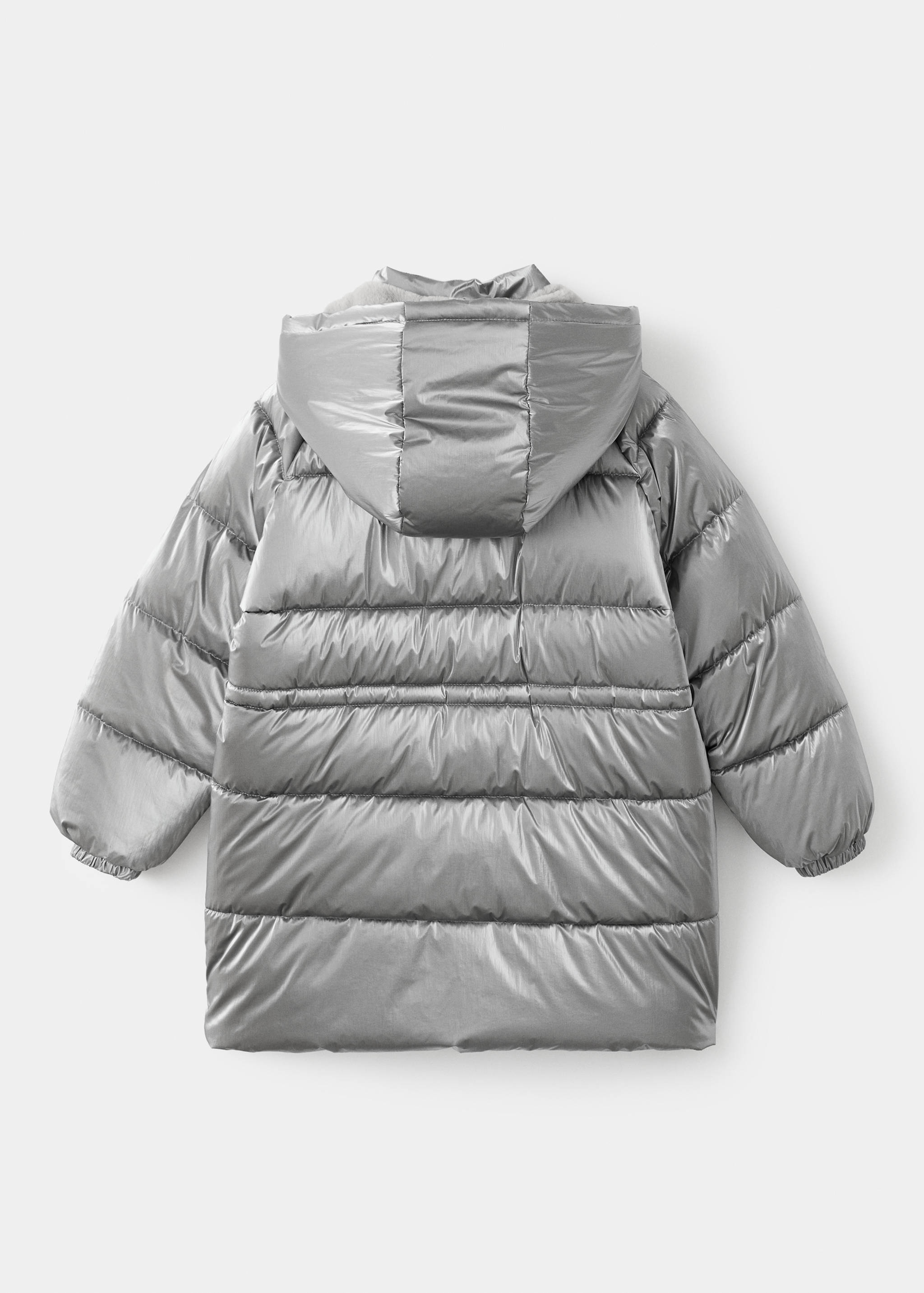 Metallic puffer jacket - Reverse of the article