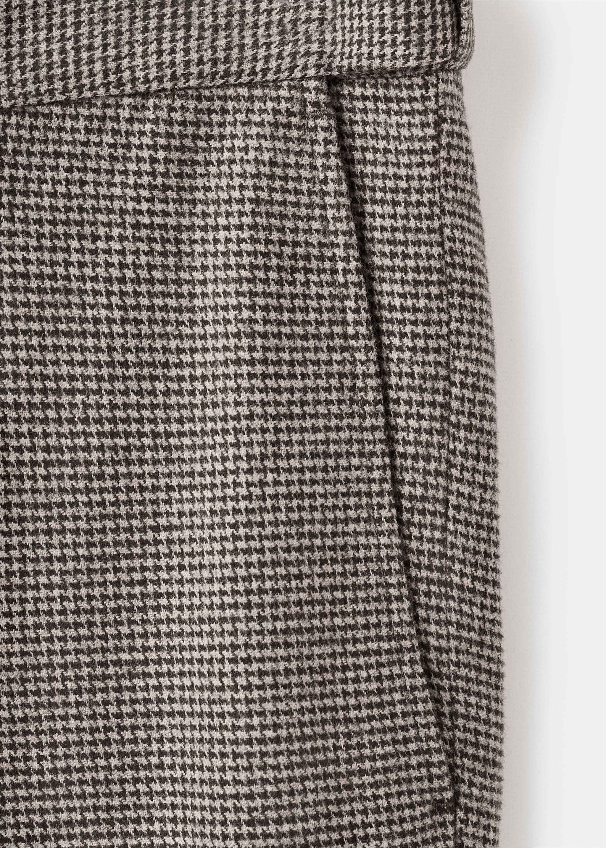 Slim-fit flannel trousers - Details of the article 0, Brown. Ref: 17017886-00.