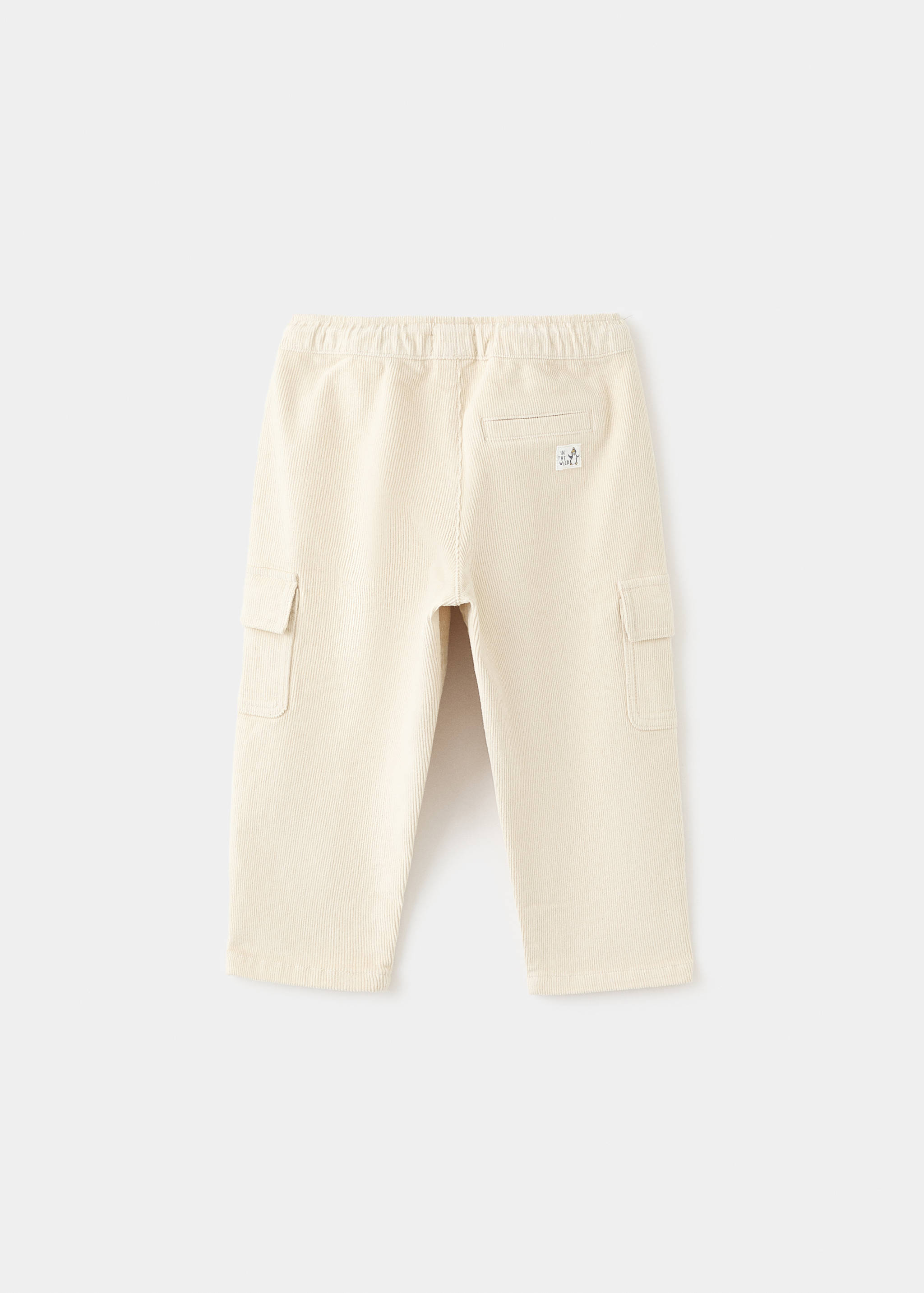 Corduroy cargo trousers - Reverse of the article