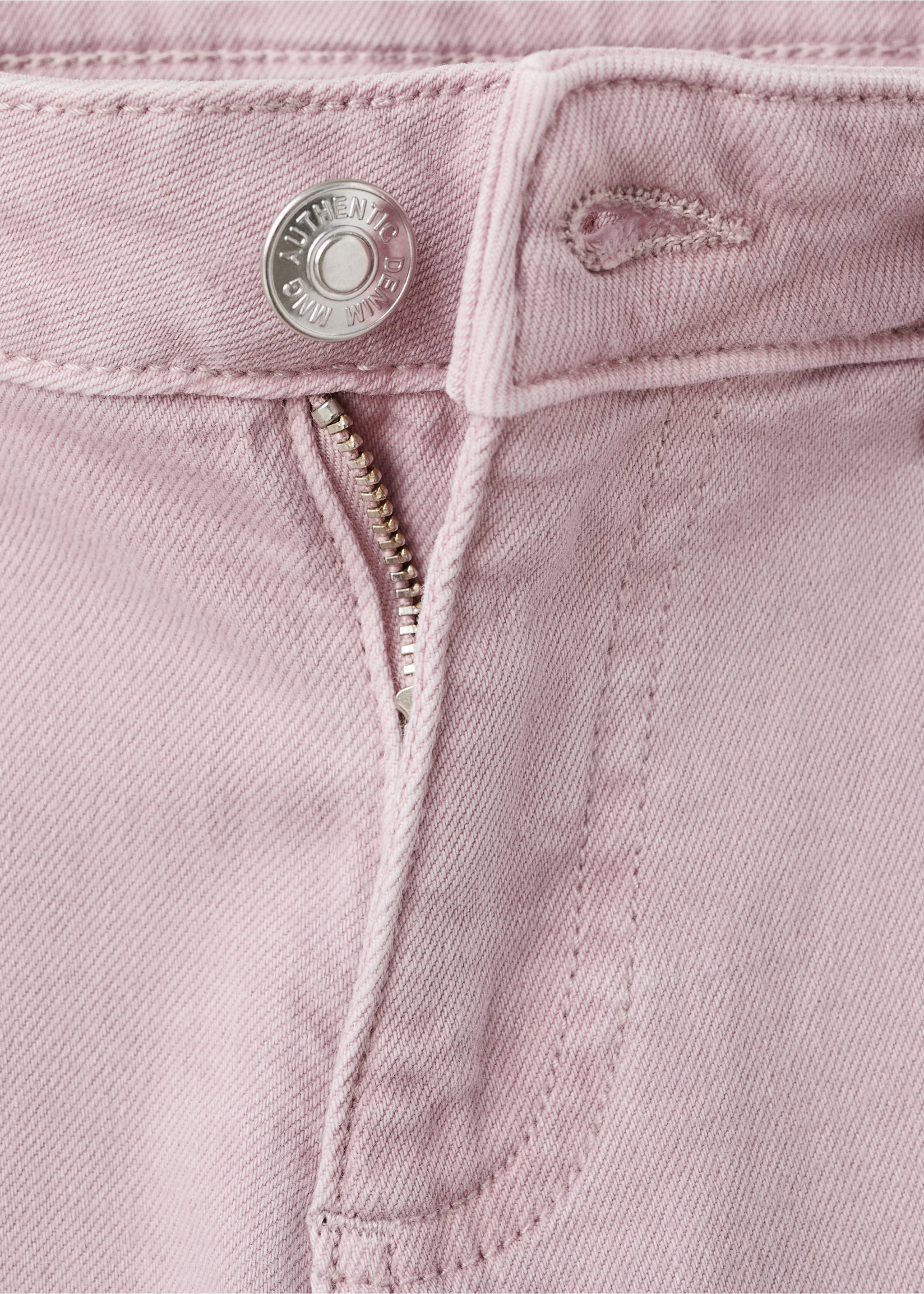 Jean taille basse à clous - Détail de l'article 8, Rose pâle. Ref: 17017894-00.