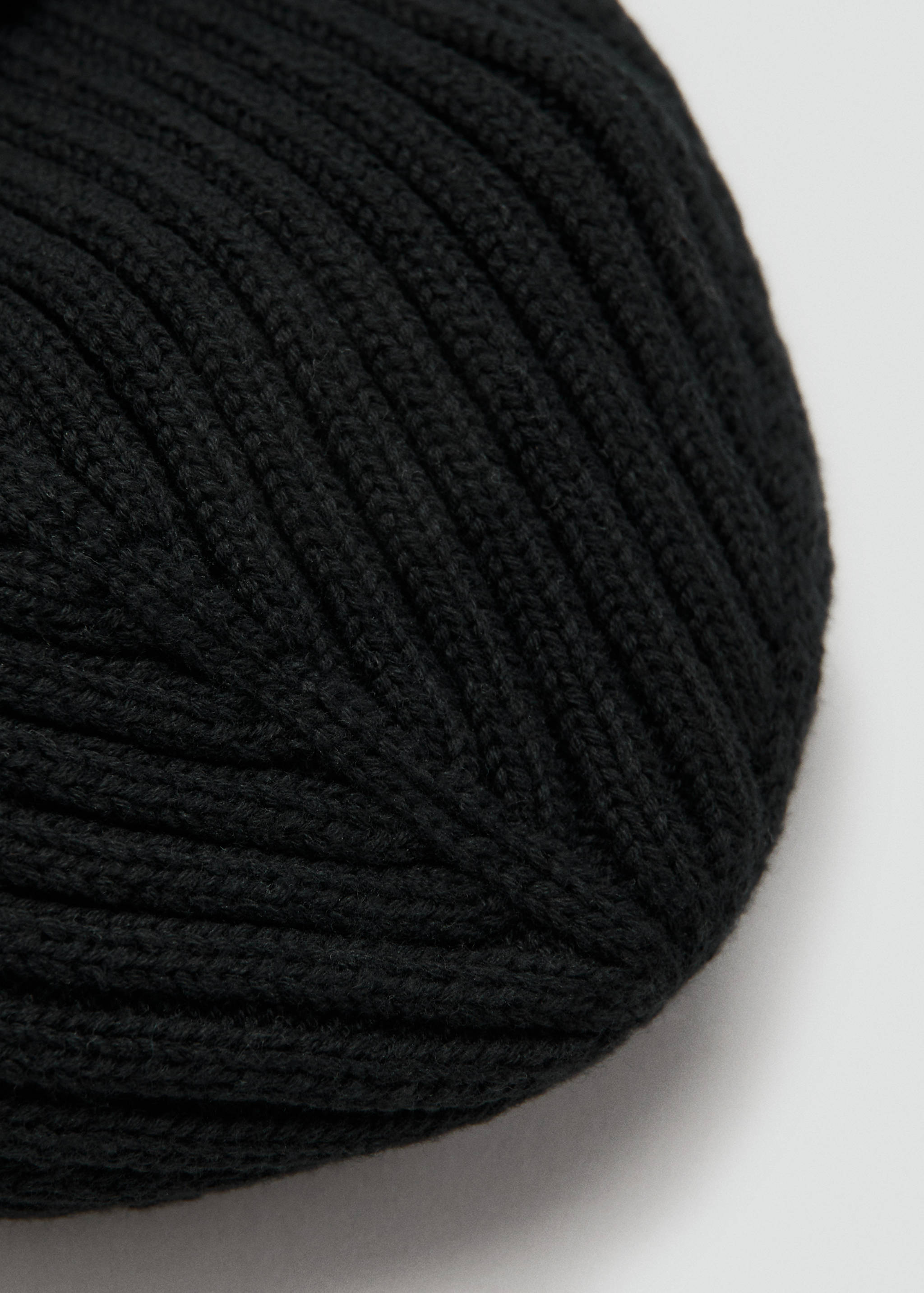 Rib-knit cotton hat - Details of the article 1