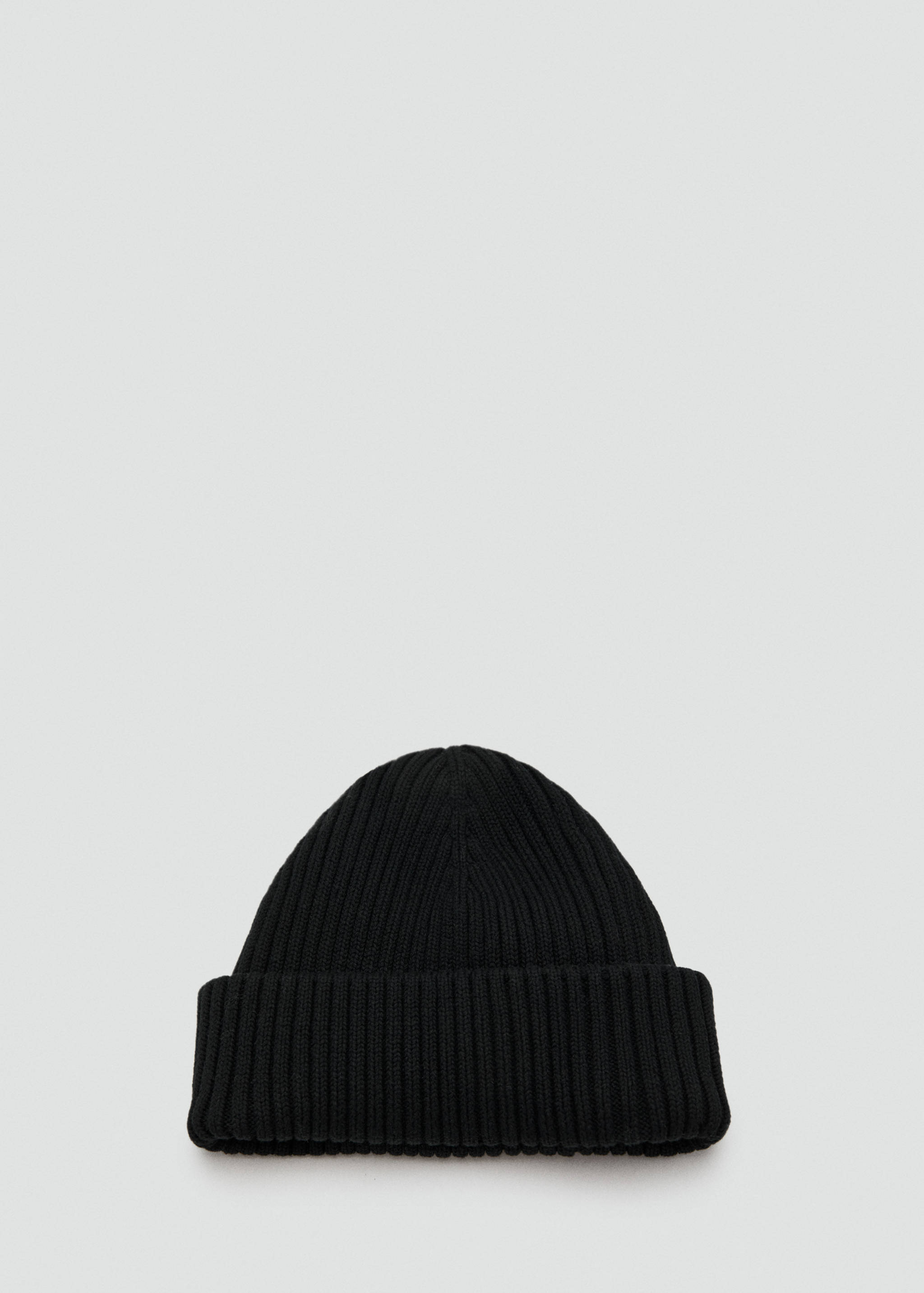 Rib-knit cotton hat - Article without model