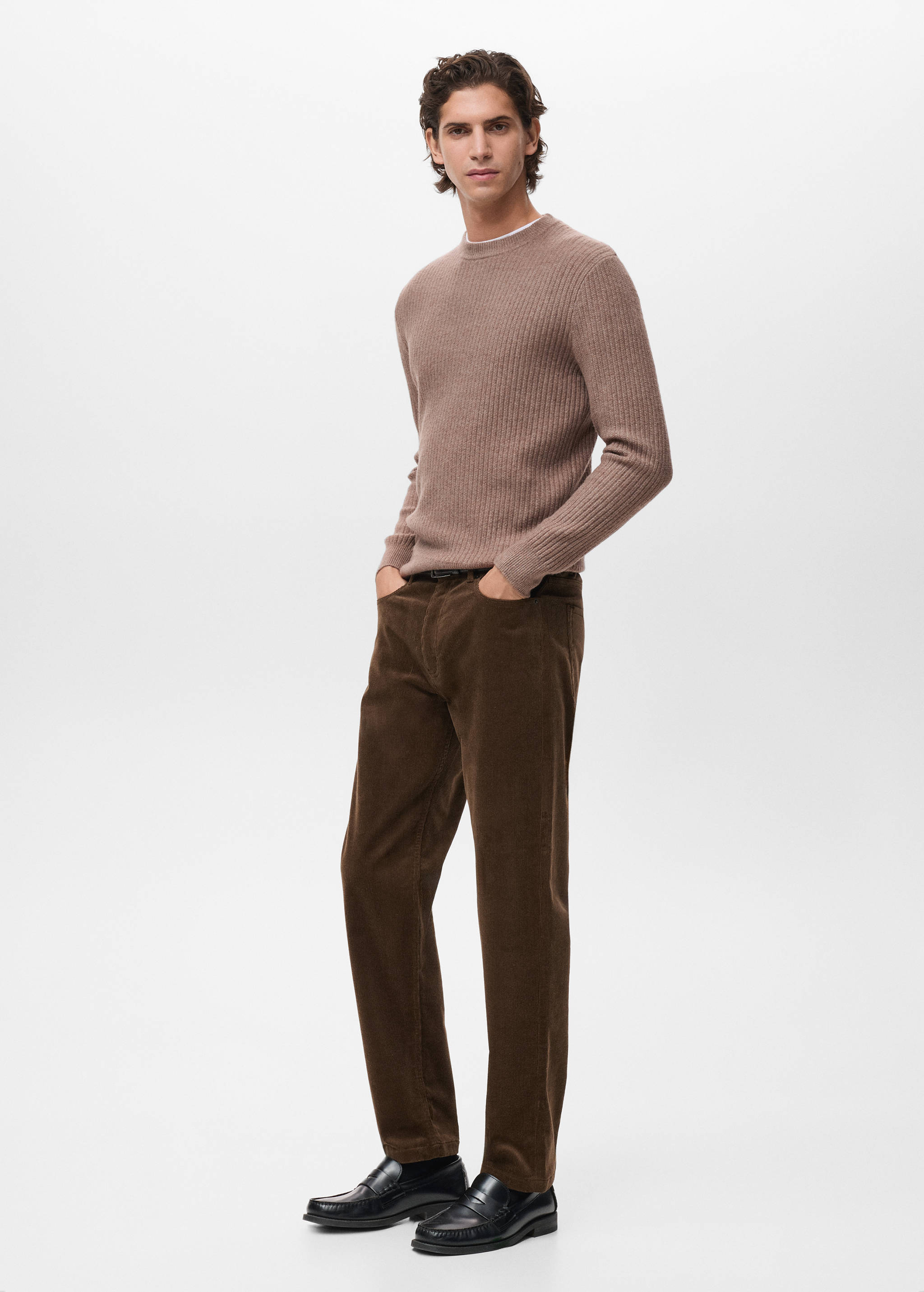 Knitted ribbed sweater - Details of the article 2