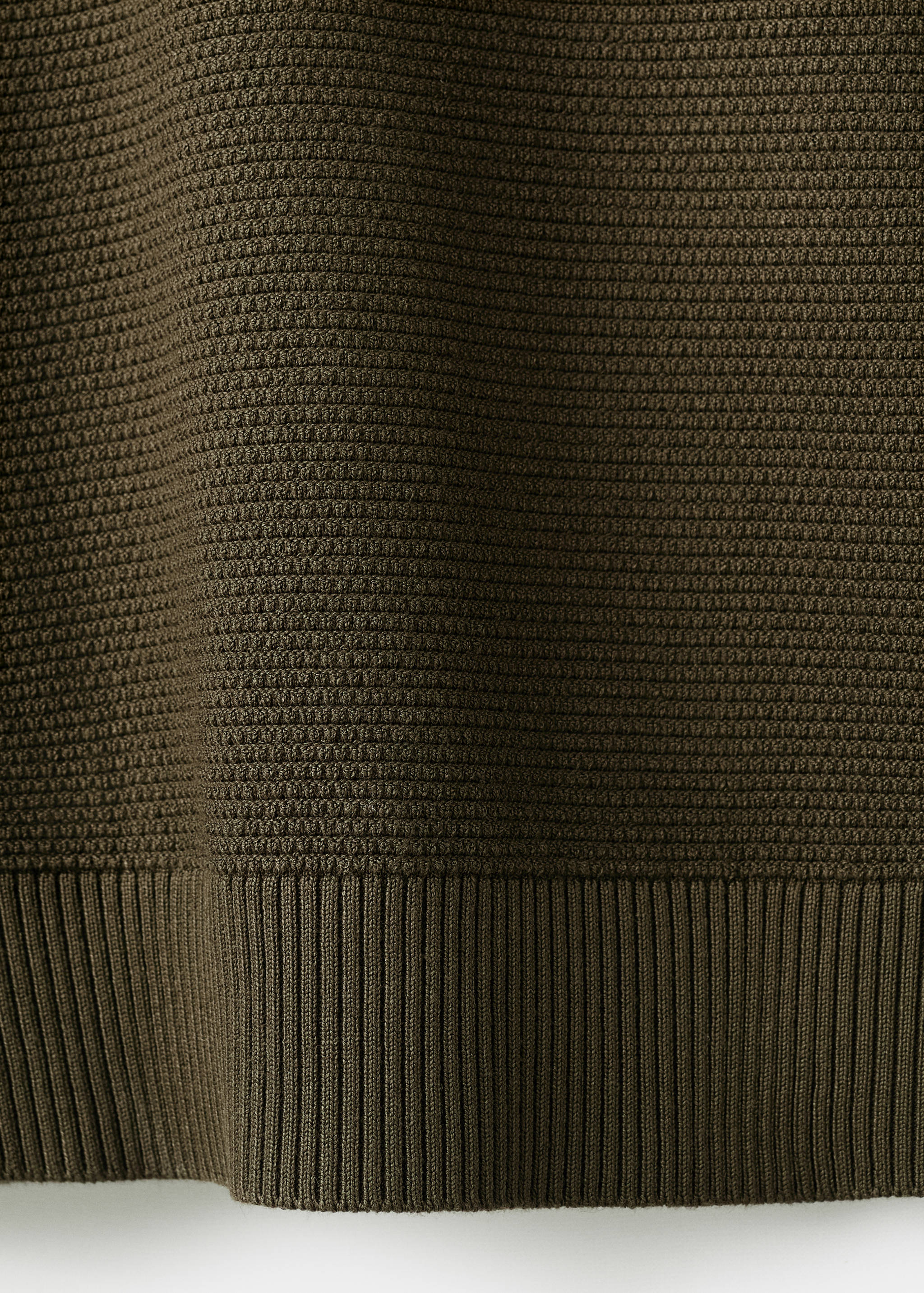 Structured perkins-neck sweater - Details of the article 0