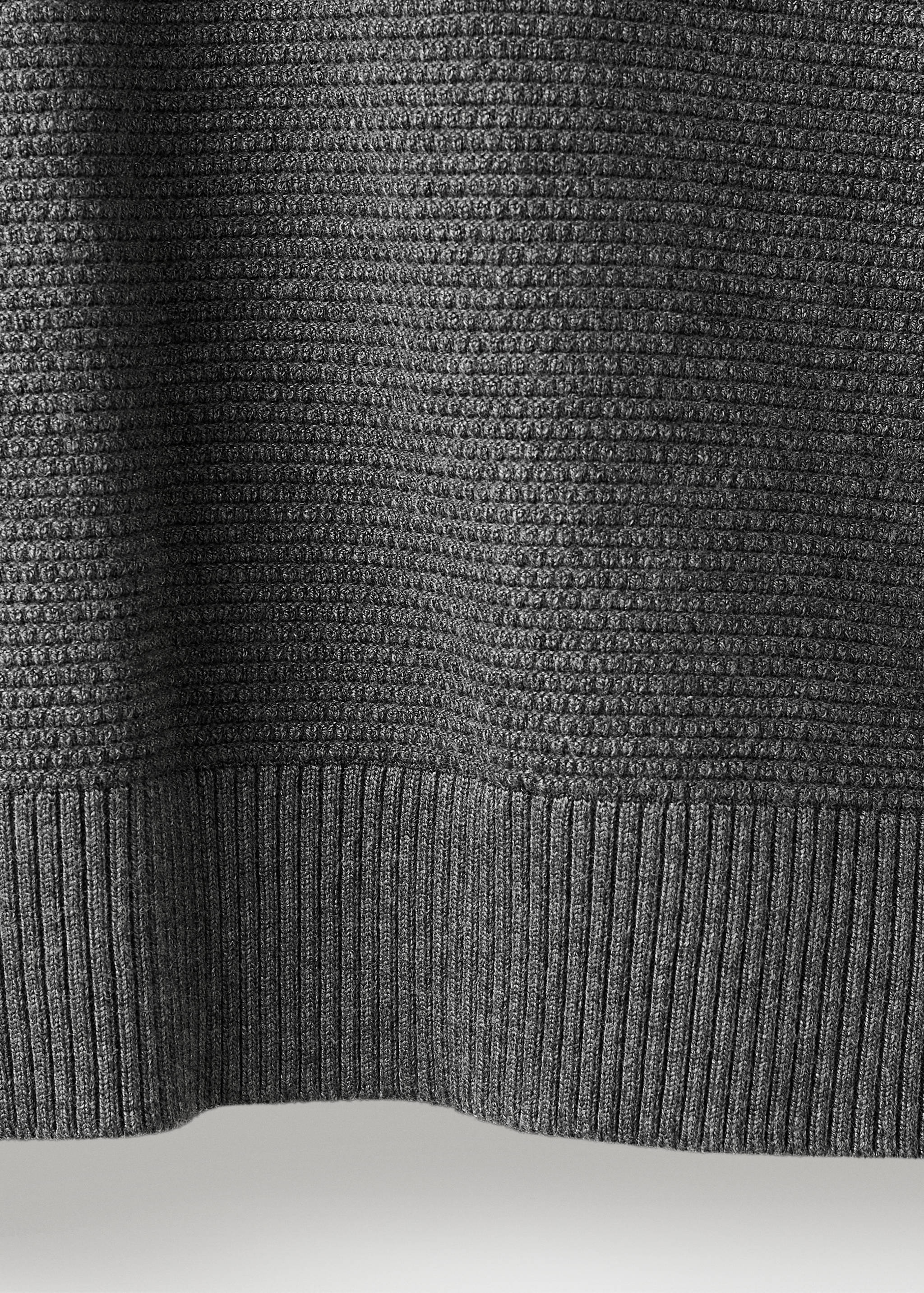 Structured perkins-neck sweater - Details of the article 0