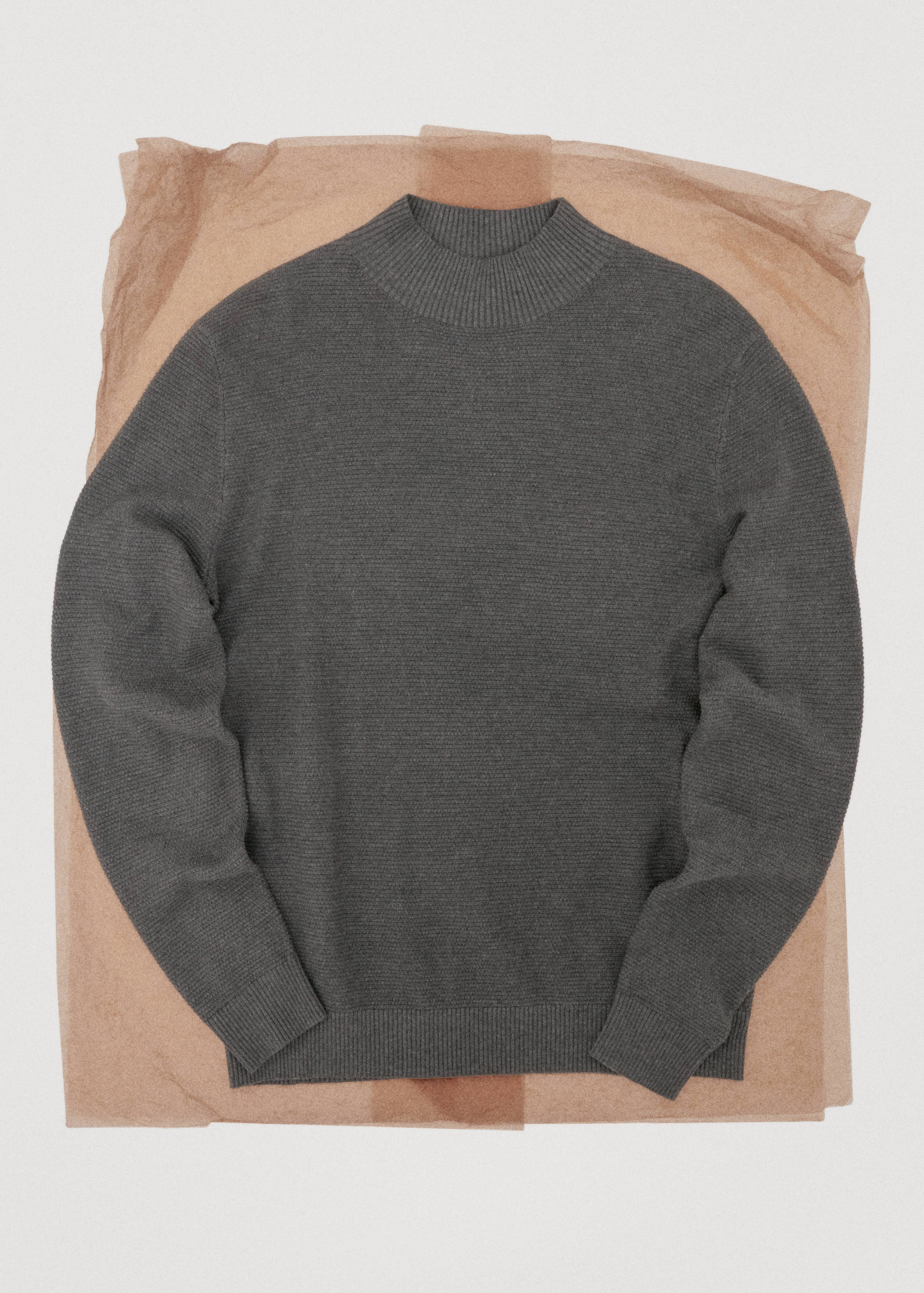 Structured perkins-neck sweater - Details of the article 9