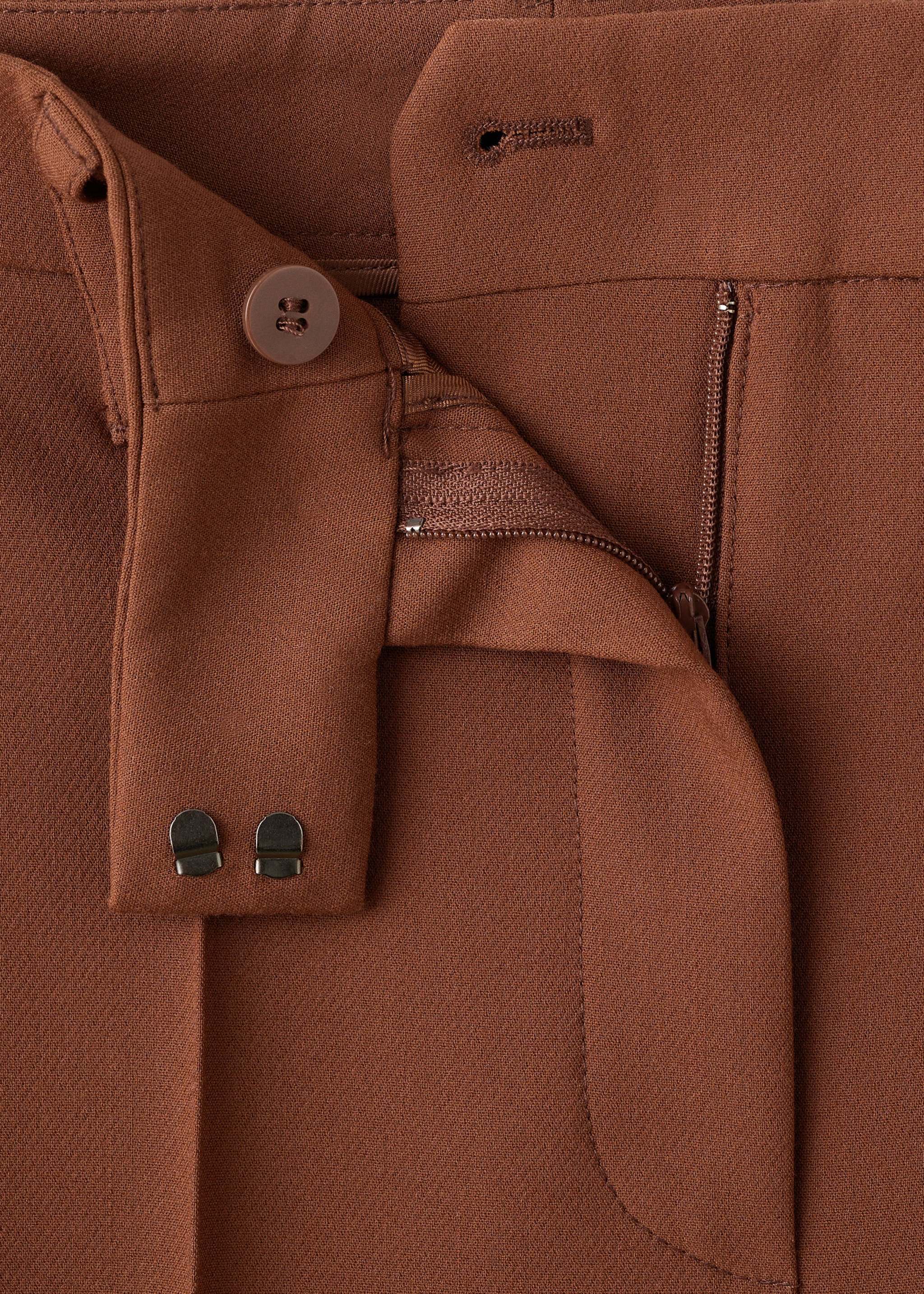 Rovné kalhoty se zvýrazněnými švy - Detail zboží 8