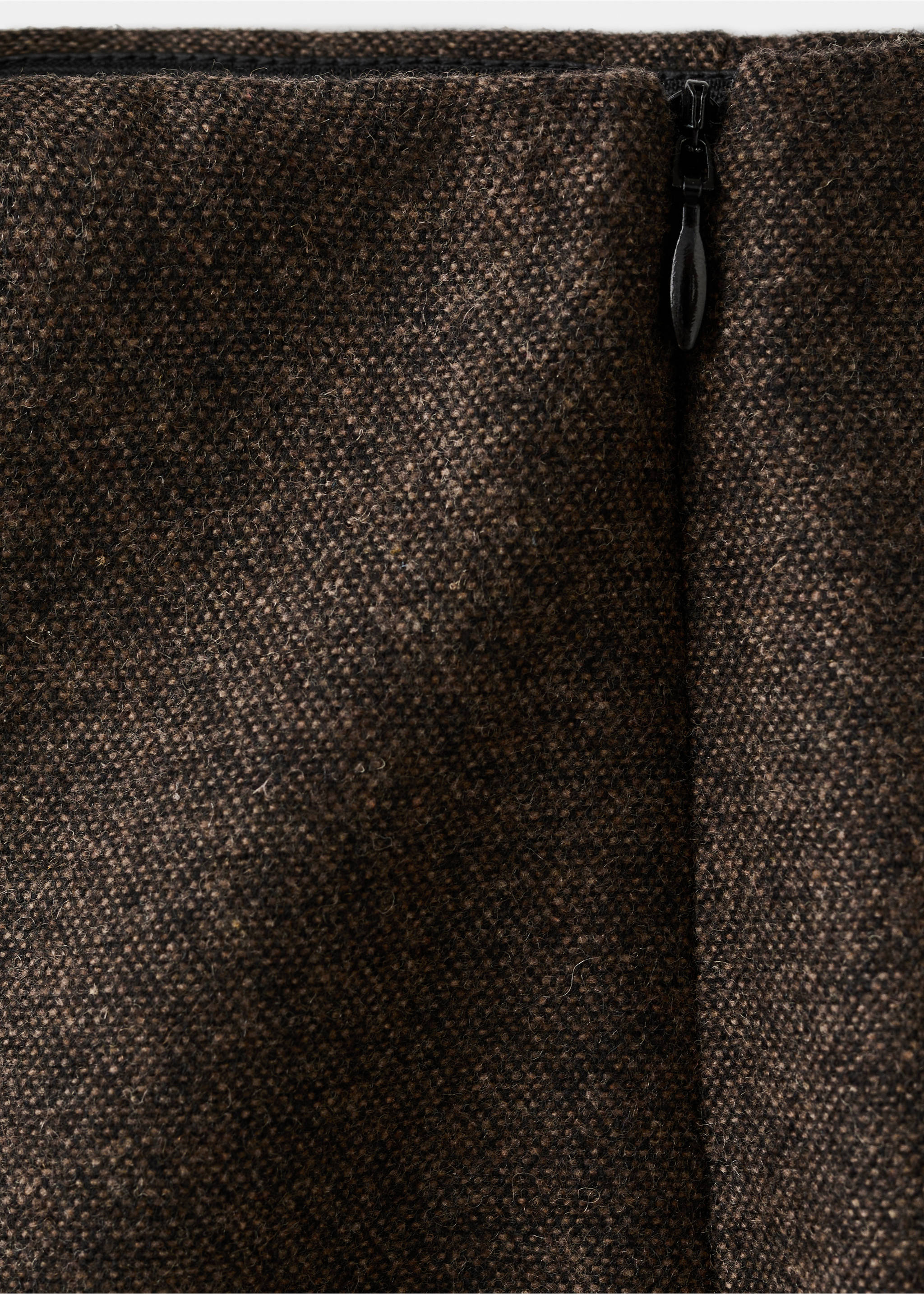 Melierte Wollhose - Detail des Artikels 8, Braun. Ref: 17017914-00.