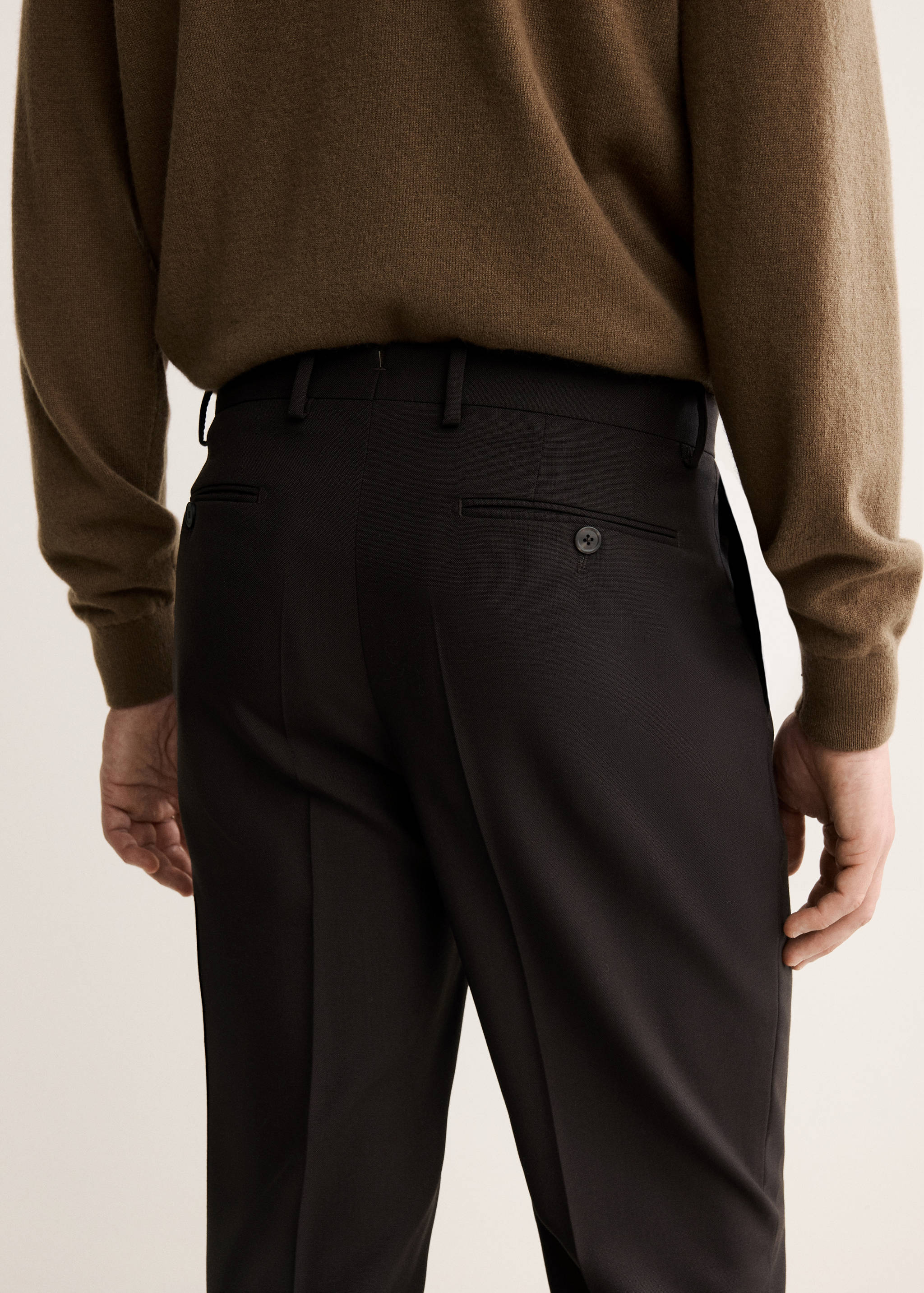 100% Italian wool smart trousers - Details of the article 3