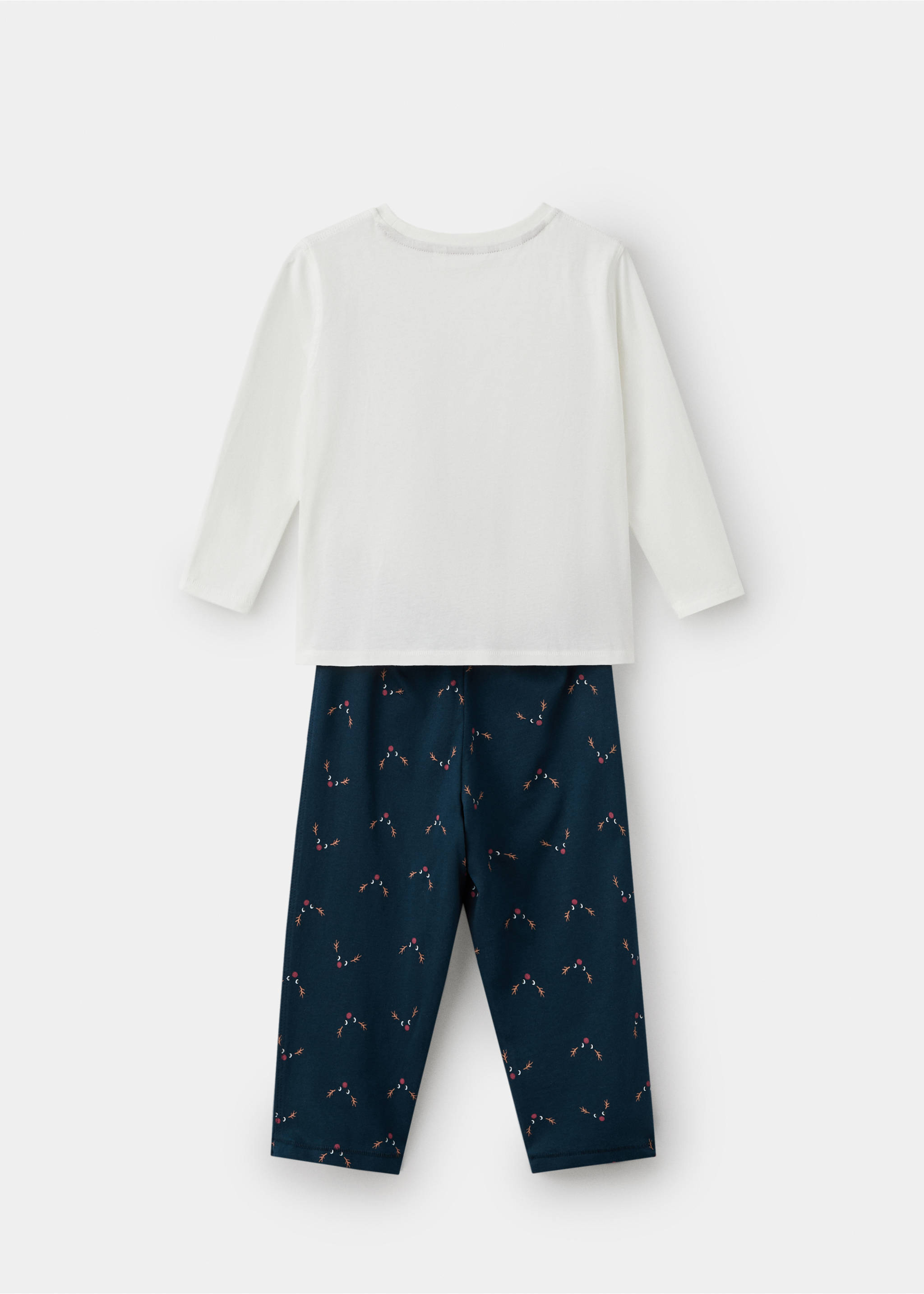 Pyjama long de Noël - Verso de l’article, Bleu marine. Ref: 17018639-00.
