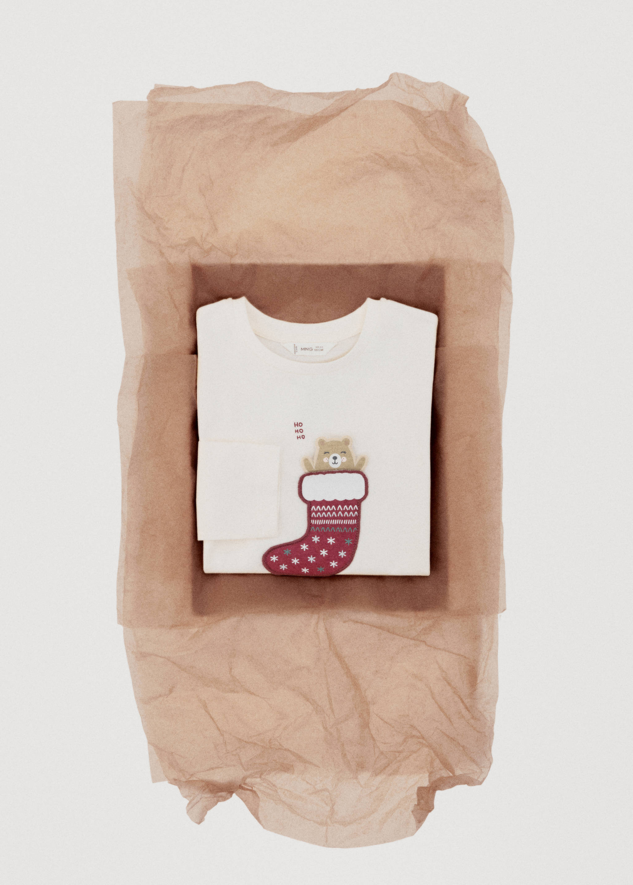 T-shirt coton avec broderie ours - Détail de l'article 7