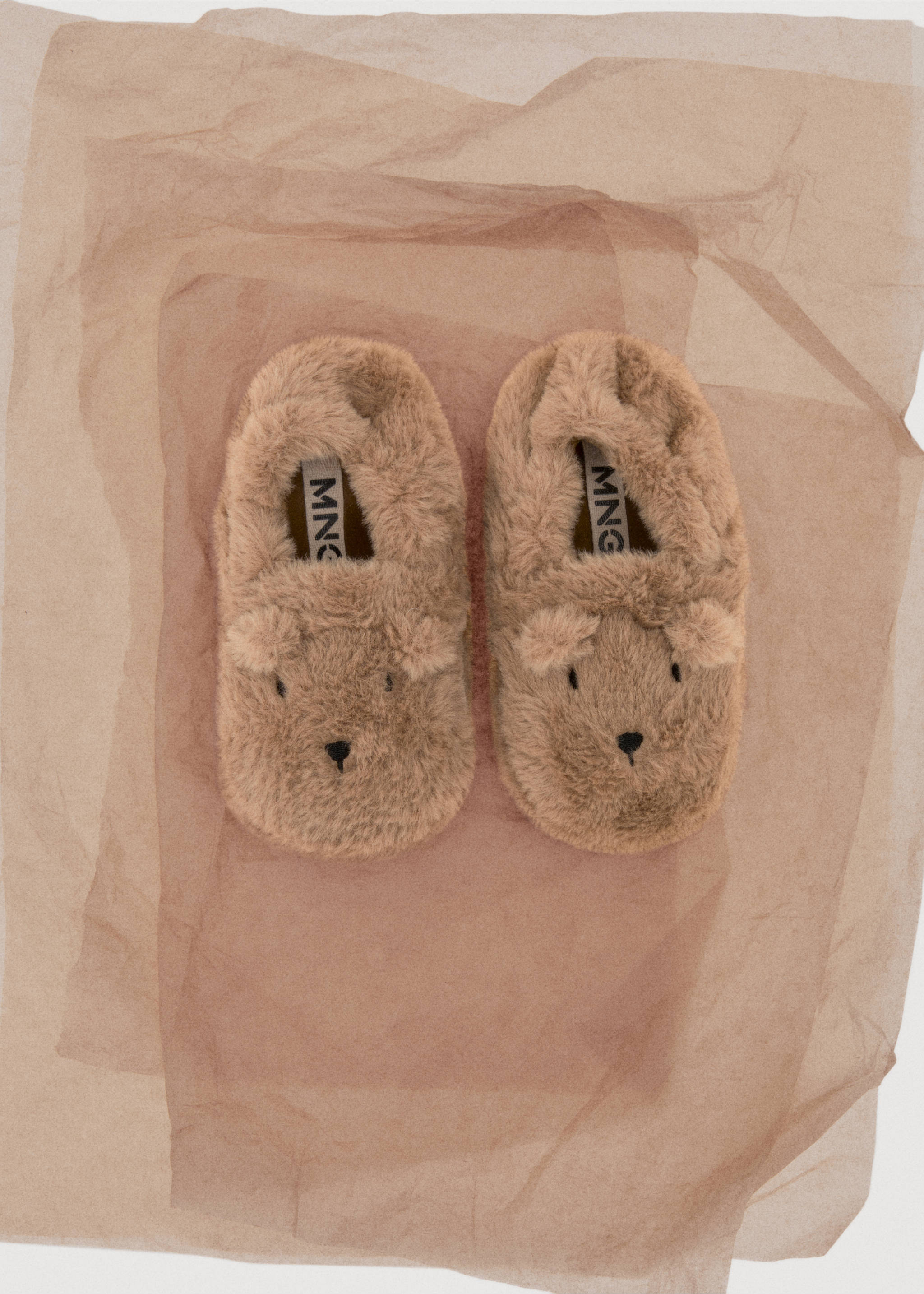 Bear slippers - Details of the article 7, Brown. Ref: 17019103-00.