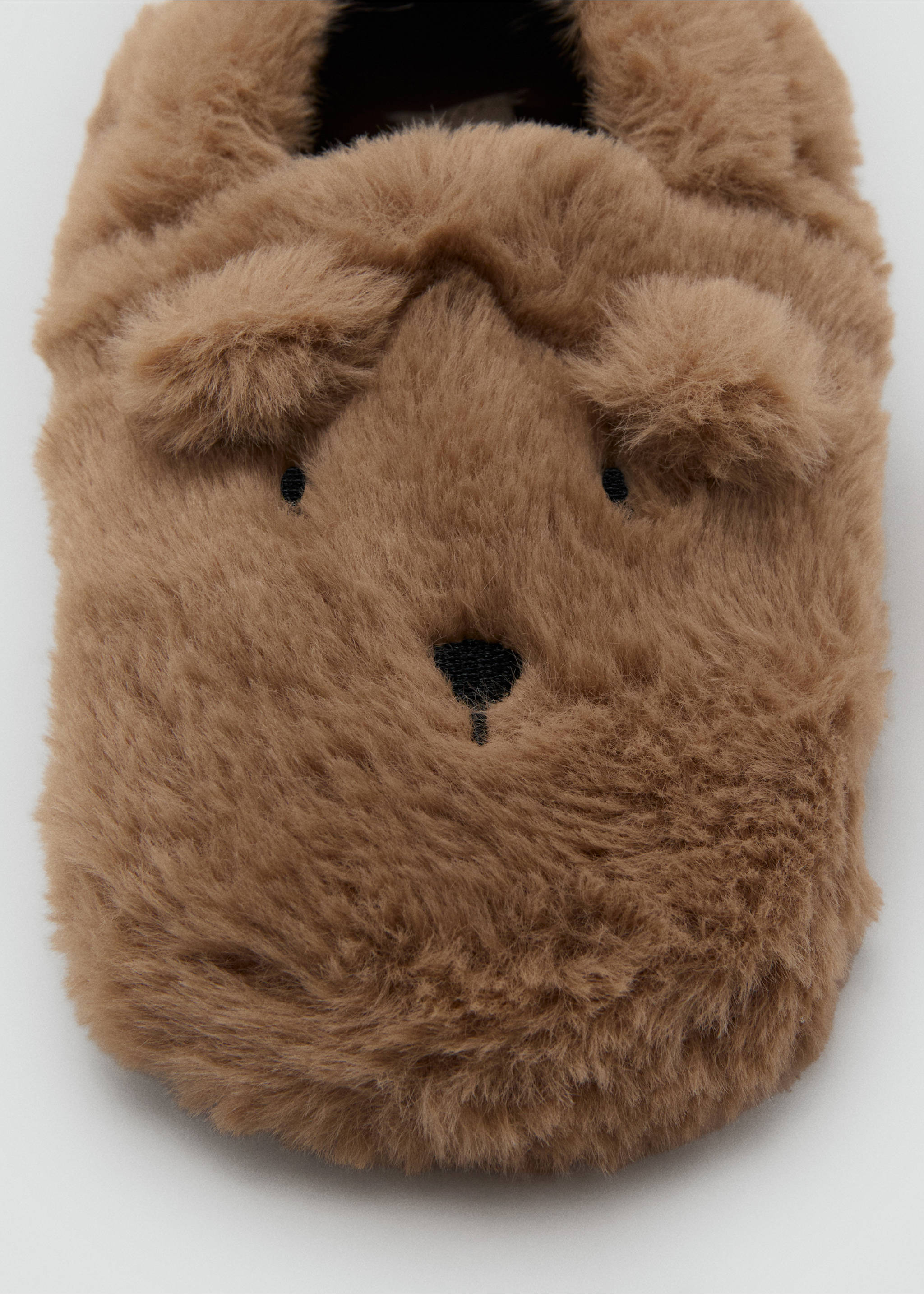 Bear slippers - Details of the article 1, Brown. Ref: 17019103-00.