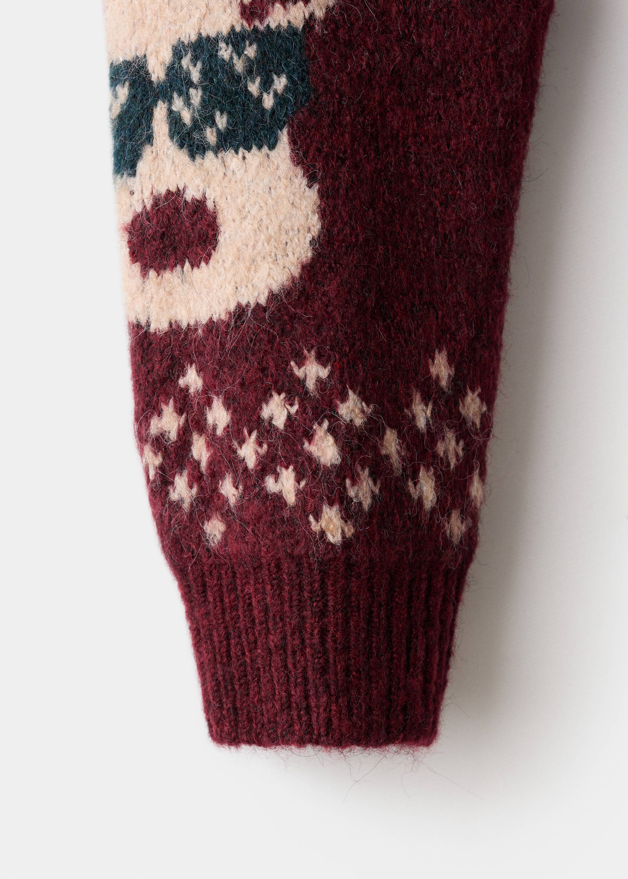 Christmas-print knitted sweater - Details of the article 0