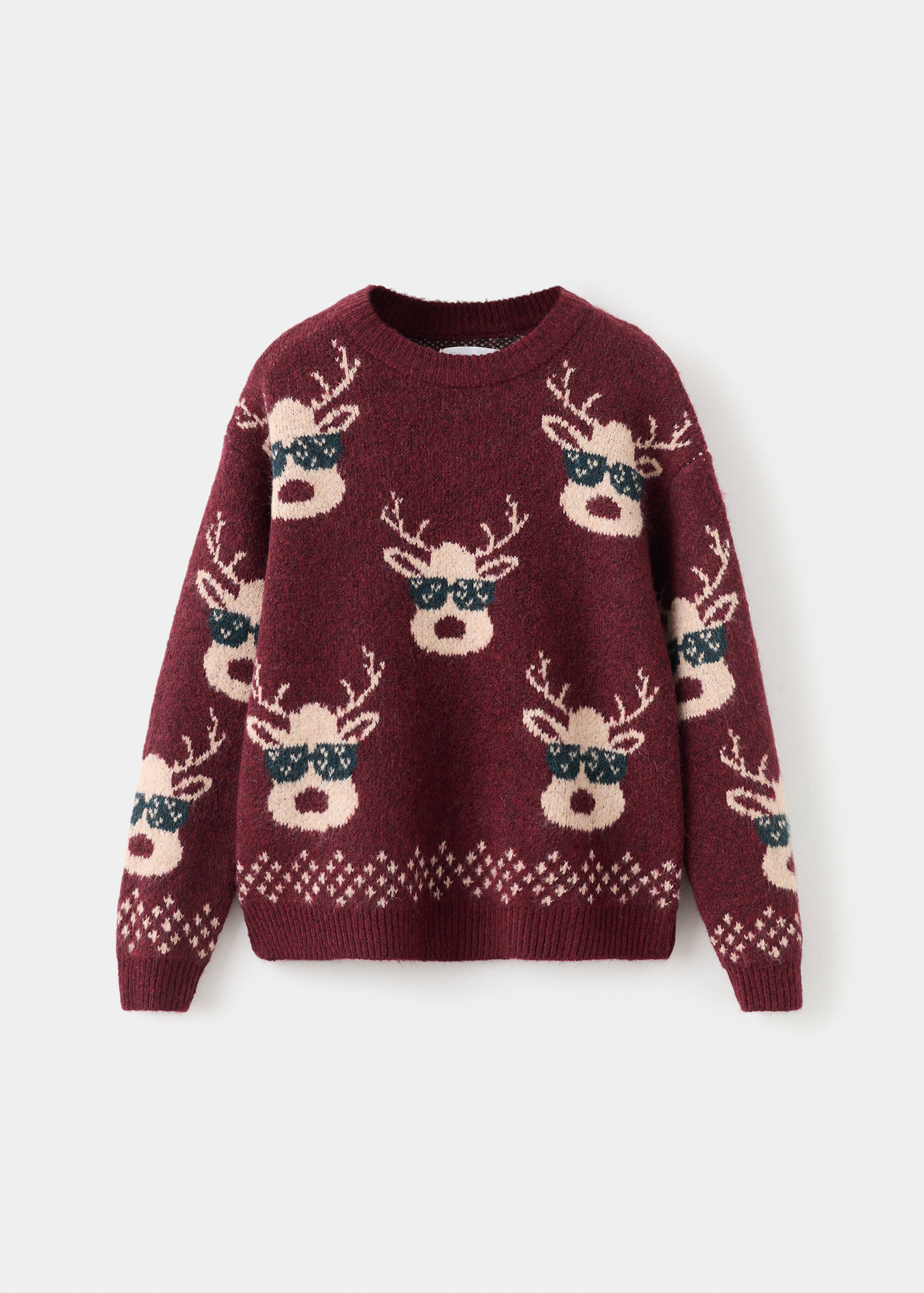 Christmas-print knitted sweater - Article without model