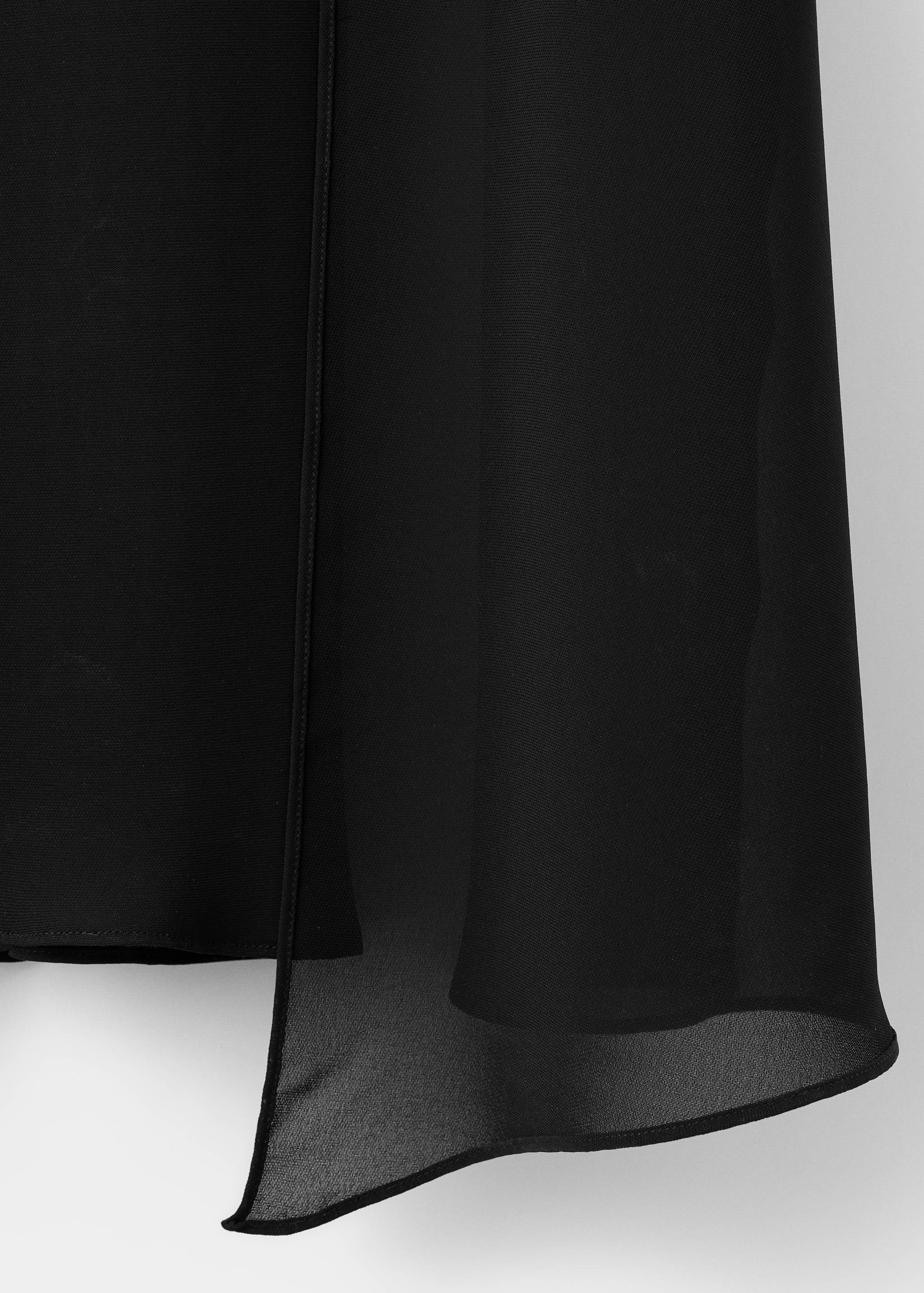Asymmetrisches Foulard-Kleid - Detail des Artikels 0